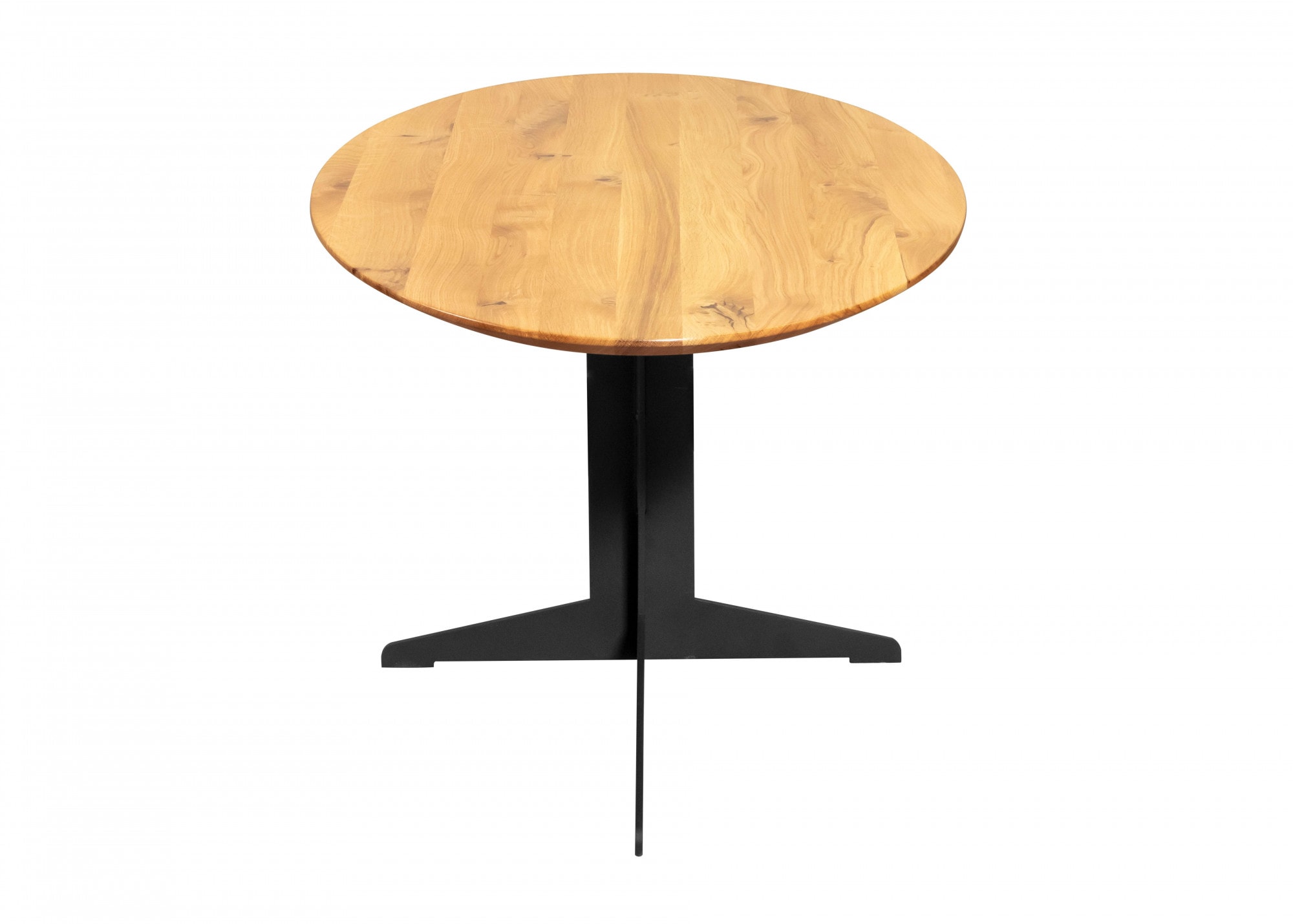 Home affaire Couchtisch »Eclipse CT«, Eiche Massivholzplatte, Pulverbeschichtetes Metallgestell