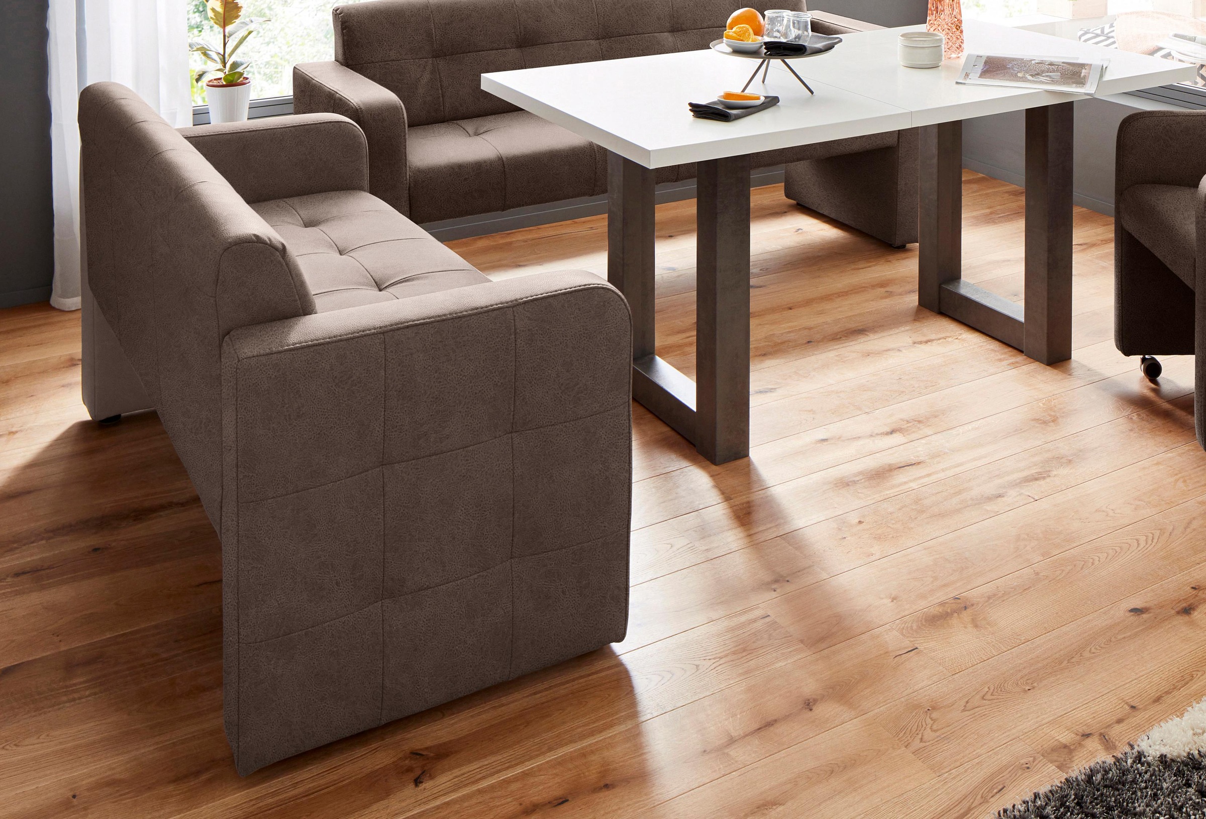 exxpo - sofa fashion Polsterbank »Barista Küchensofa, Sitzhöhe 49cm, kompakte Stellmaße«, Frei im Raum stellbar