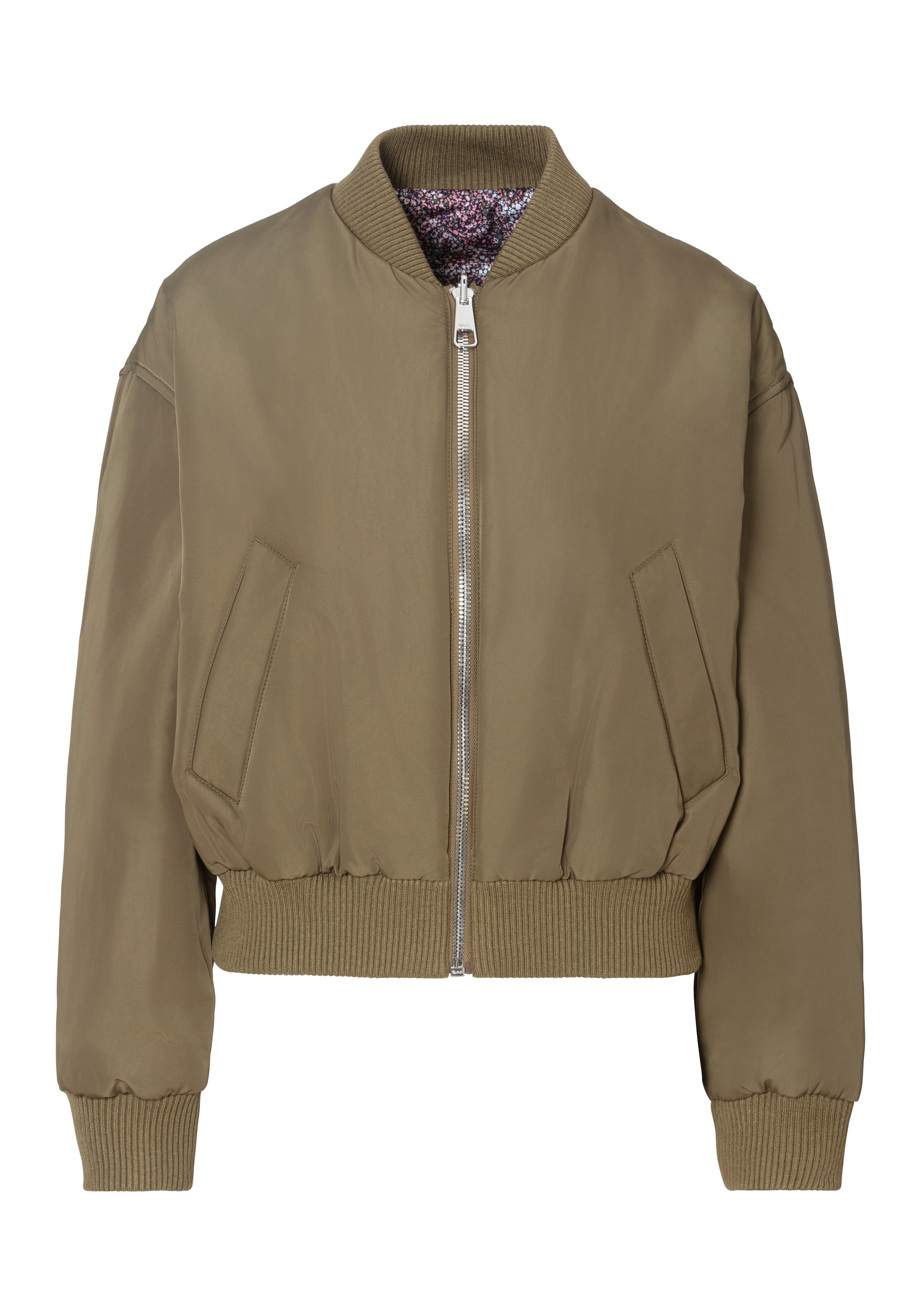 BOSS ORANGE Wendejacke "Pikomba Premium Damenmode" mit BOSS Logo-Badge, Blo günstig online kaufen