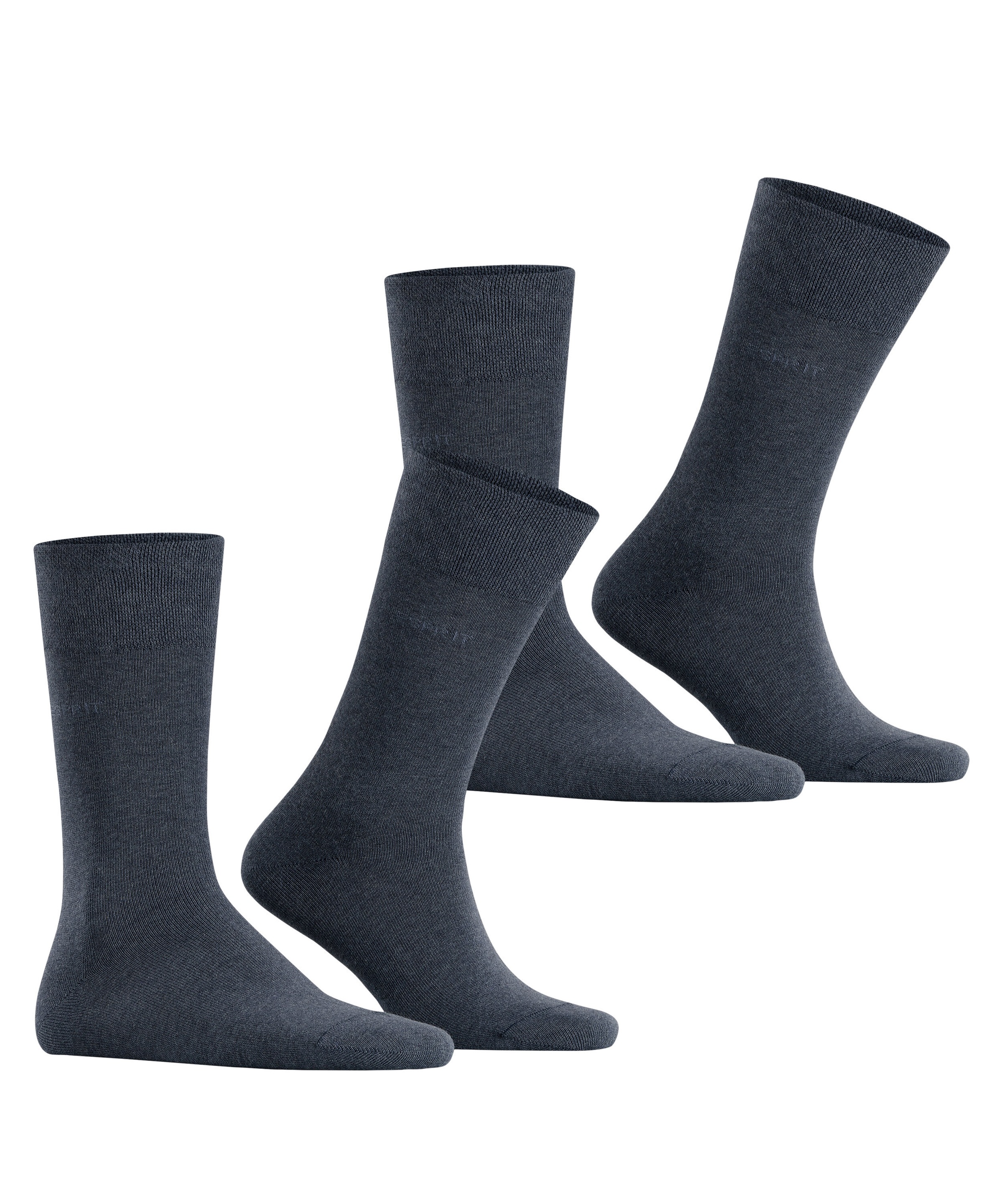 Esprit Socken »Basic Easy«, (2 Paar, 2er Pack), breiter Komfortbund, Doppelpack atmungsaktiv