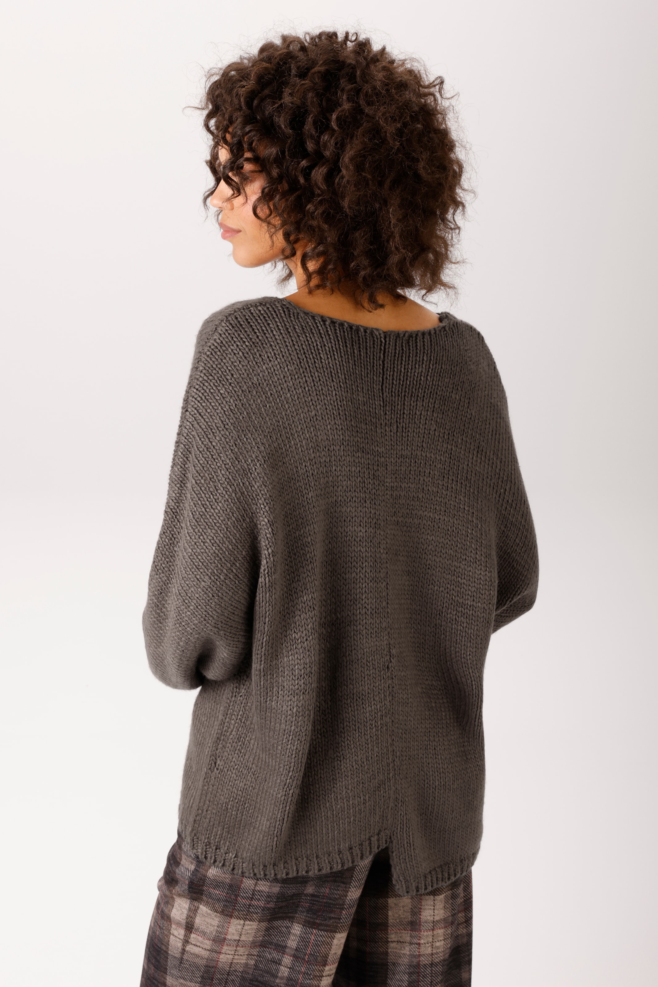 Aniston CASUAL Strickpullover mit asymmetrischen Saum - NEUE KOLLEKTION