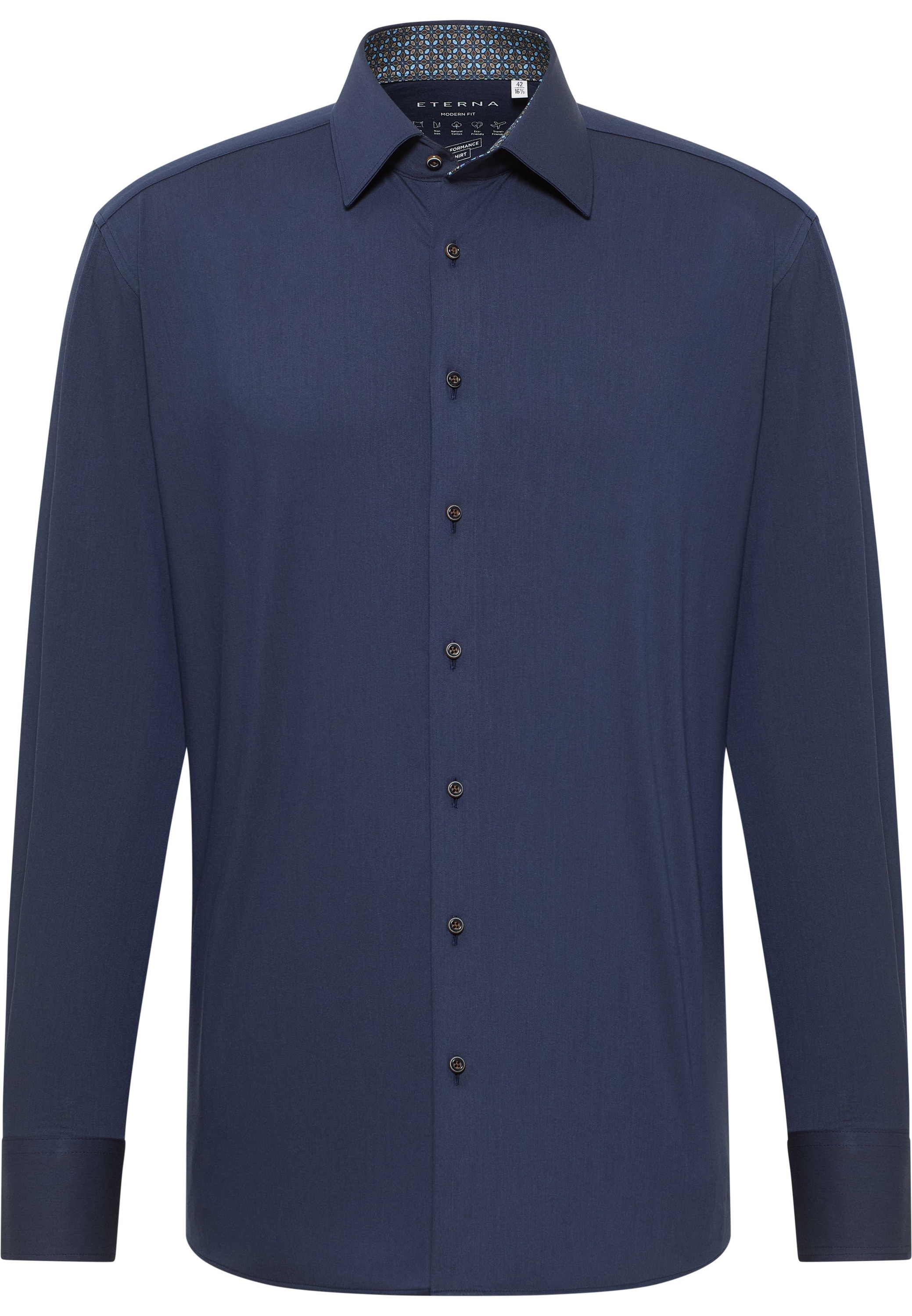 Eterna Langarmhemd »MODERN FIT«, NON IRON (bügelfrei)
