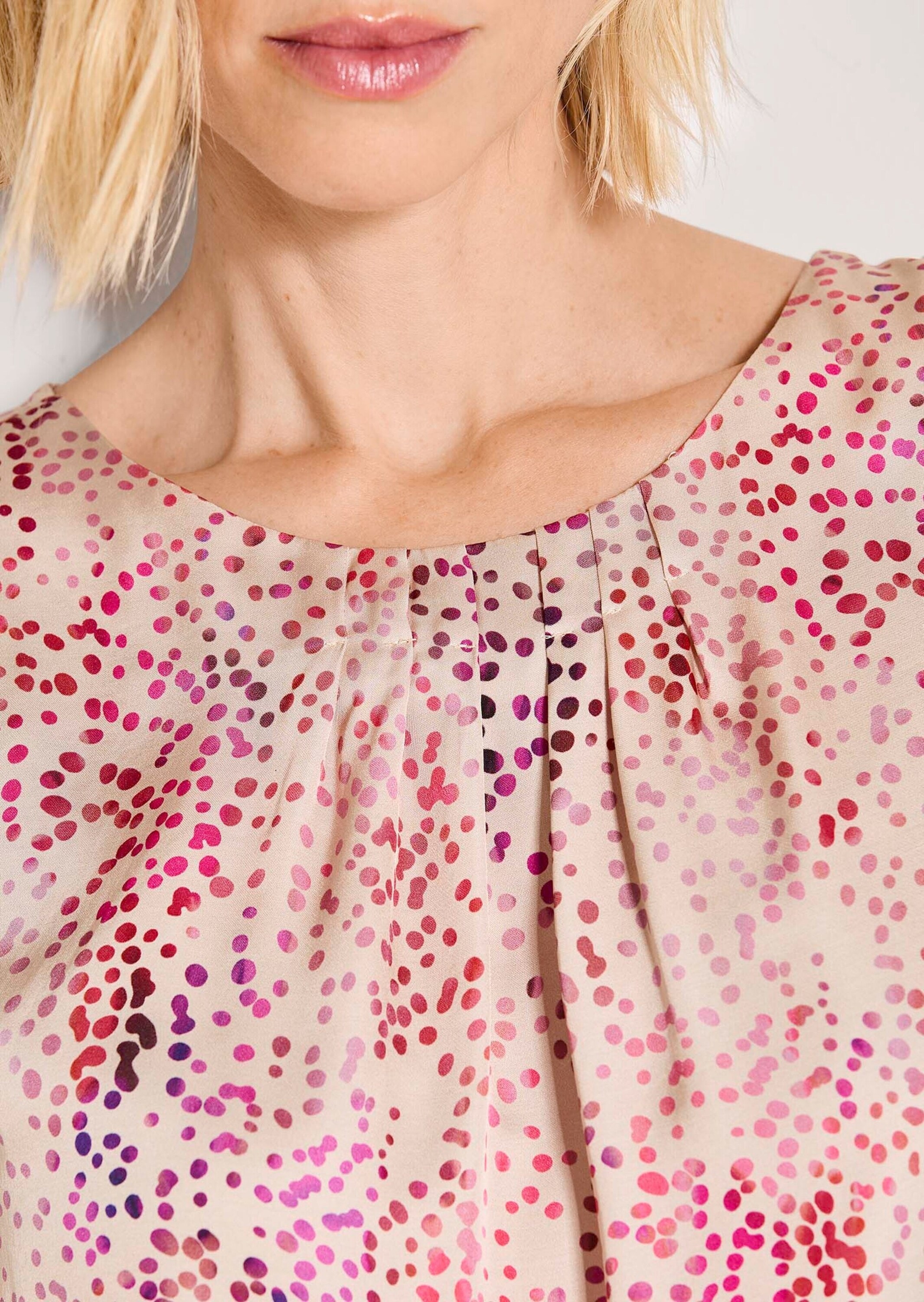 MADELEINE Shirtbluse »Blusenshirt Druckbluse mit Tupfenmuster« Shirt mit Tupfen