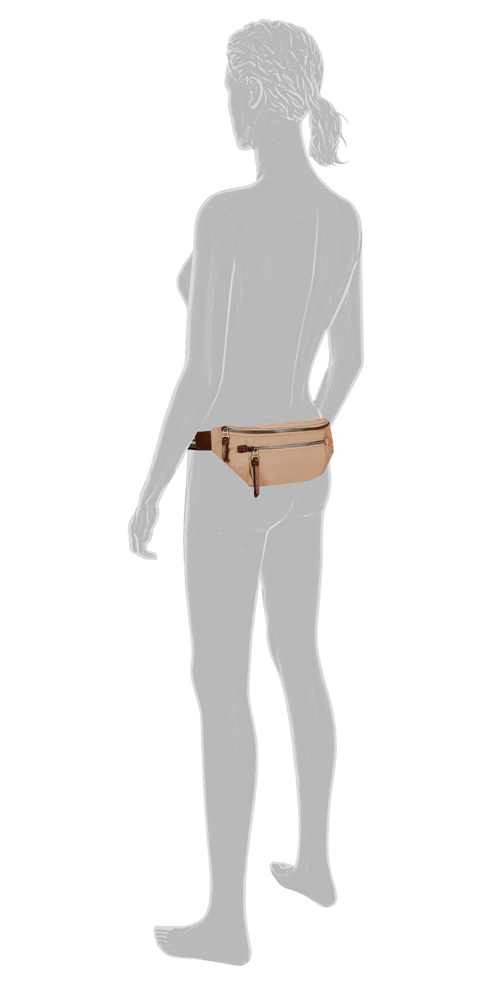 camel active Bauchtasche "Bari" aus hochwertigem matten Nylon mit gestreift günstig online kaufen