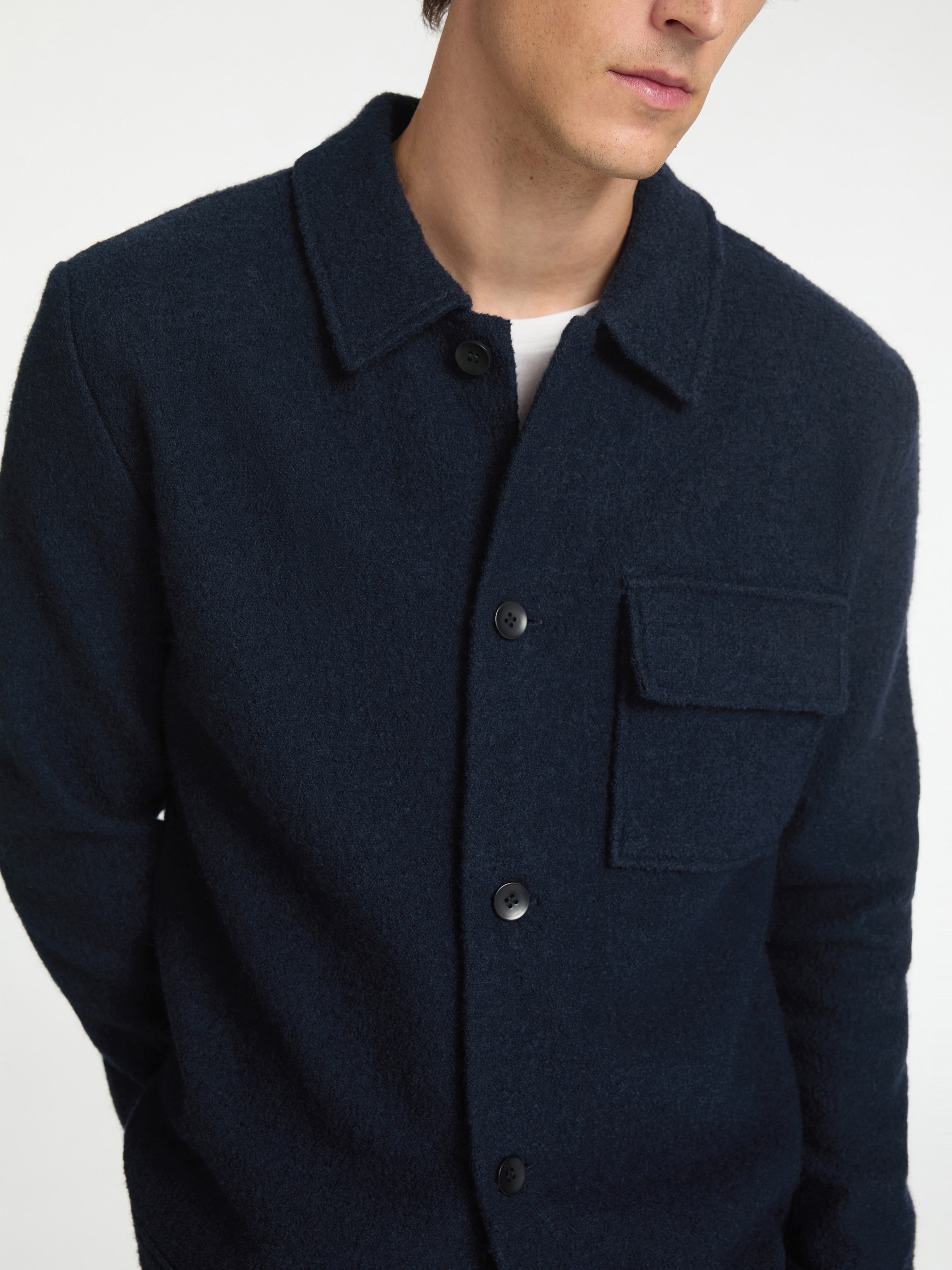 SELECTED HOMME Strickjacke »SLHNEALY LS KNIT SHIRT JACKET NOOS«