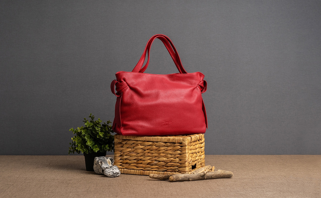 Samantha Look Henkeltasche, echt Leder, Made in Italy