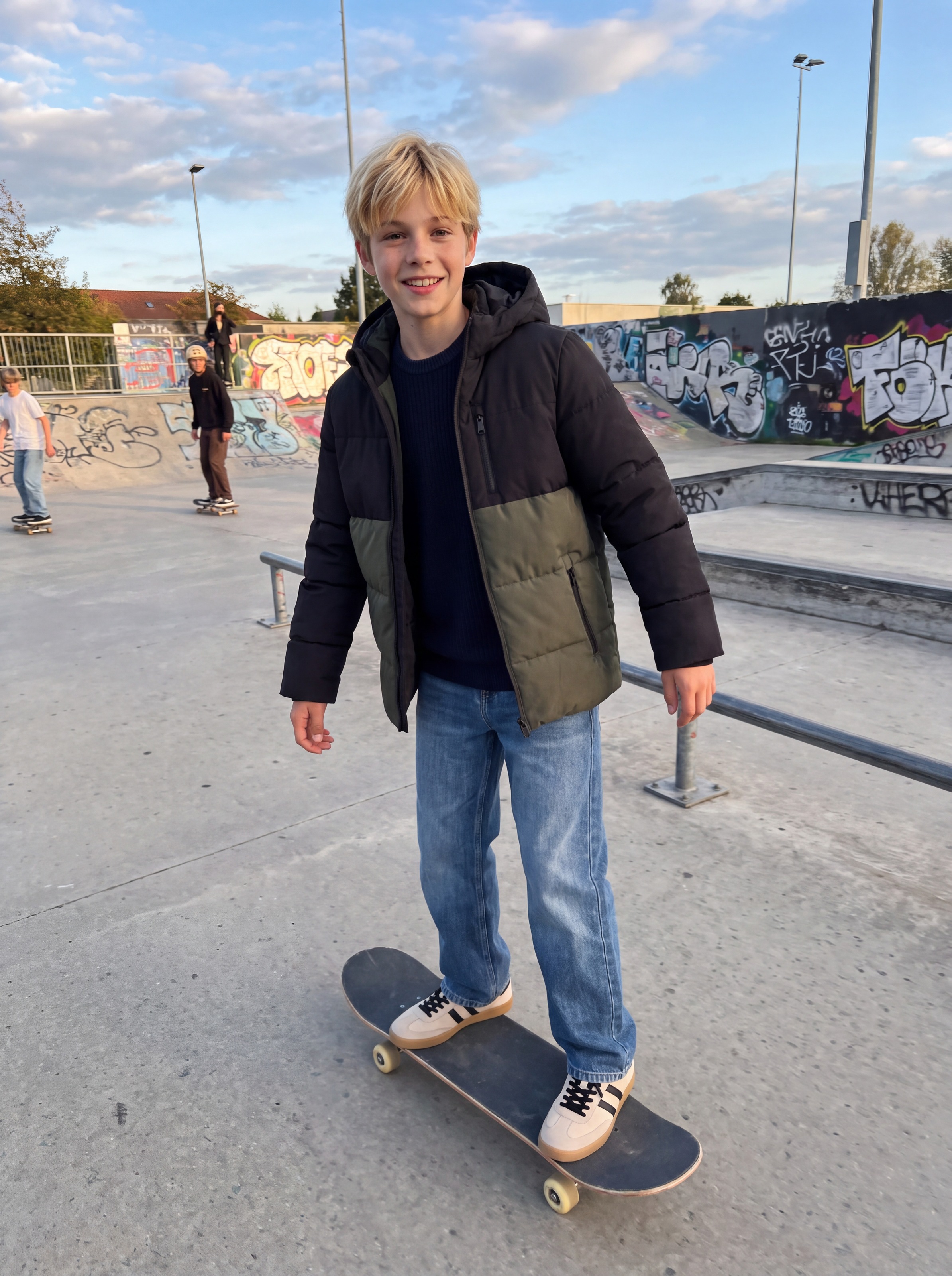 Jack & Jones Junior Rundhalspullover »JJSAGE KNIT CREW NECK JNR« Materialmix, locker geschnitten
