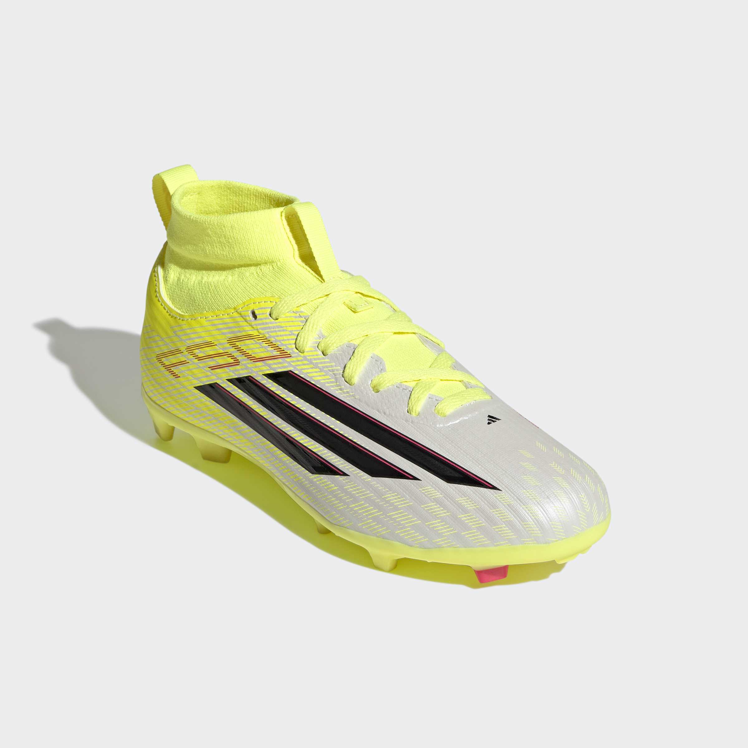 adidas Performance Fußballschuh "F50 LEAGUE MID CUT FIRM GROUND / MULTI GROUND KIDS" für viele verschiedene Böden geeignet, für Kinder & Jugendliche