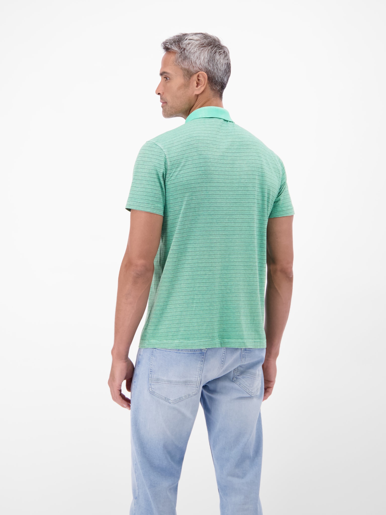 LERROS Poloshirt Kurzarm-Polo mit feinen Streifen