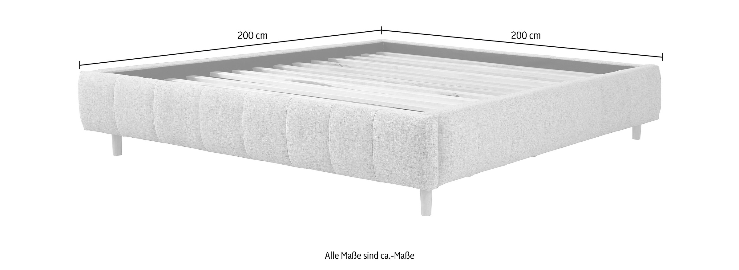 andas Polsterbett »Tarje«, in 5 Breiten, auch in Überlänge 220 cm, incl. Roll-Lattenrost