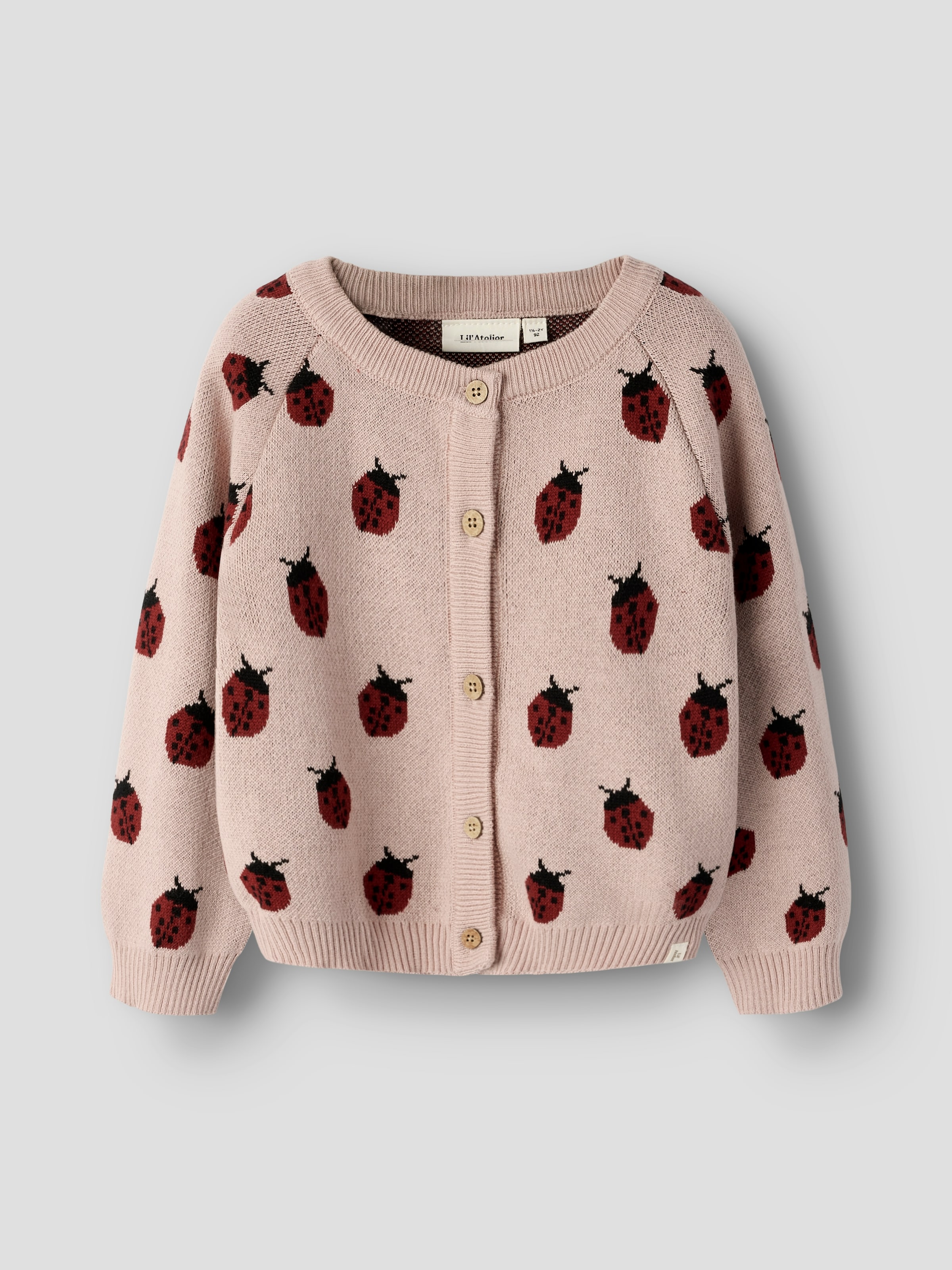 Lil Atelier Strickjacke "NMFLULIO KNIT CARD LIL NOOS" Baumwolle