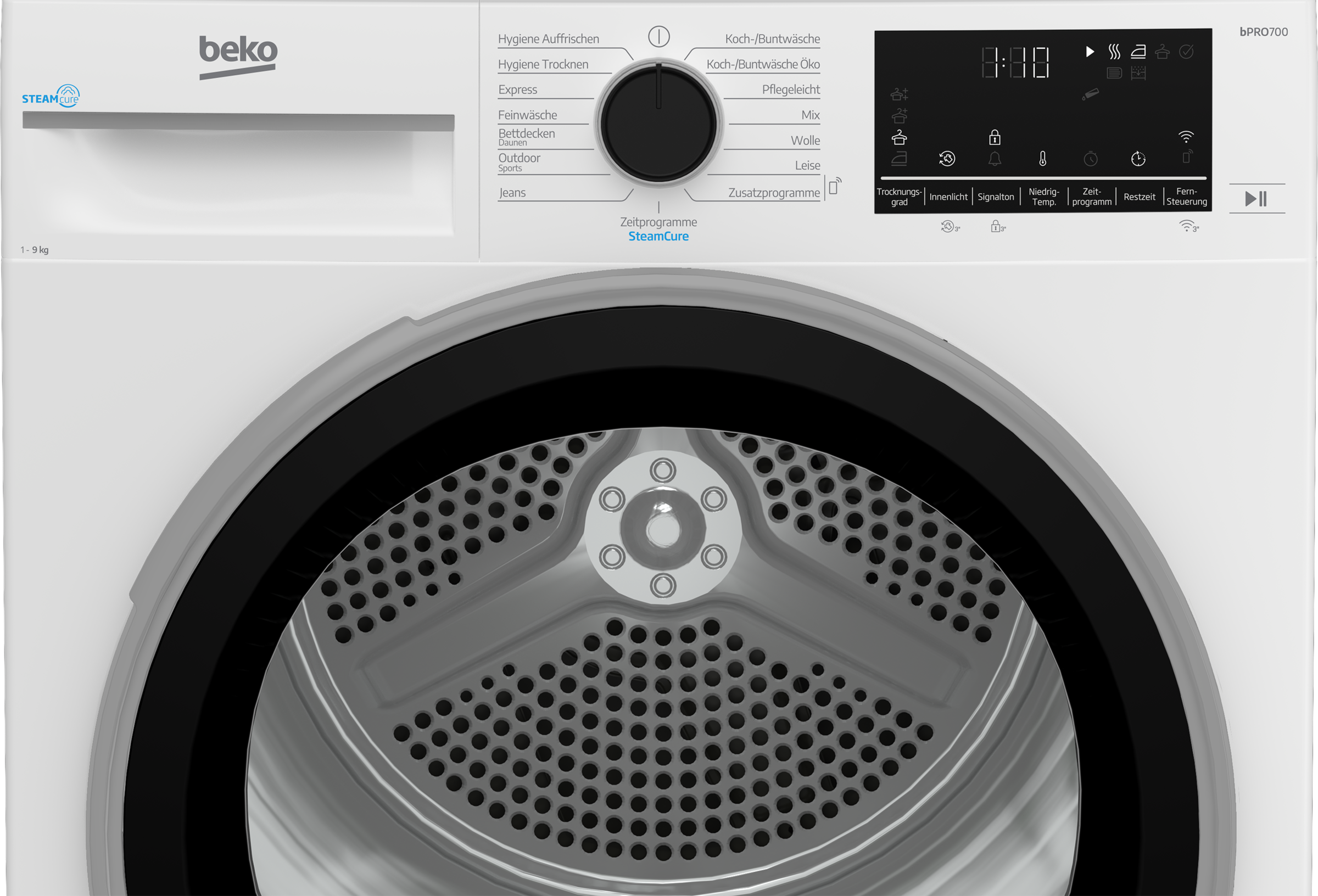 BEKO Wärmepumpentrockner »B7T89209« Die AquaWave® Trommel bewegt die Wäsche sanft und effektiv