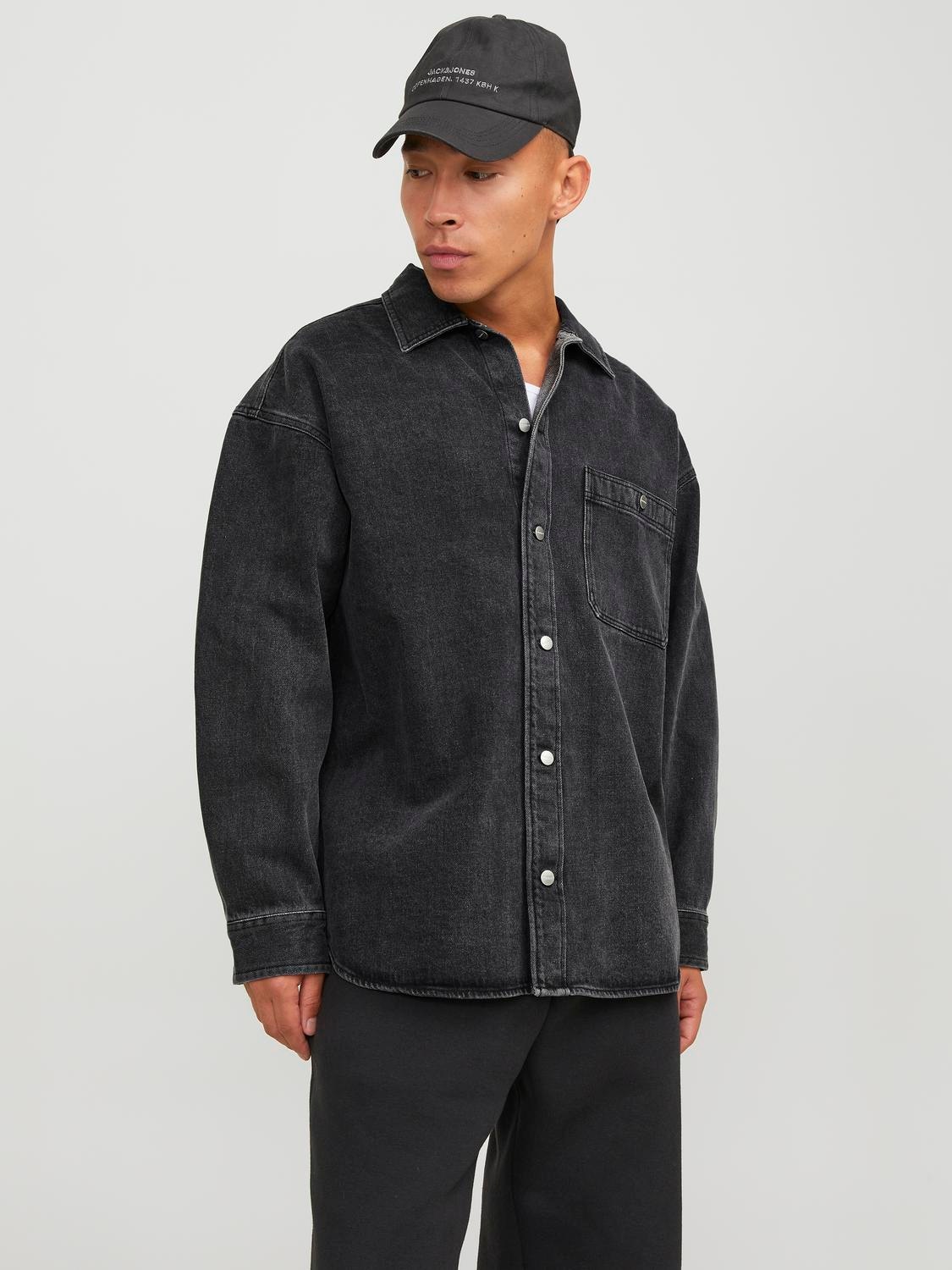 Jack & Jones Langarmhemd "JORSANTORINI DENIM OVERSHIRT LS SN" günstig online kaufen