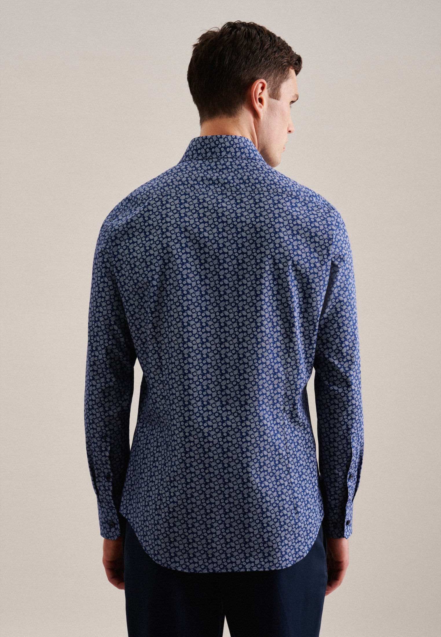 seidensticker Businesshemd »Slim«, Slim Langarm Kentkragen Paisley