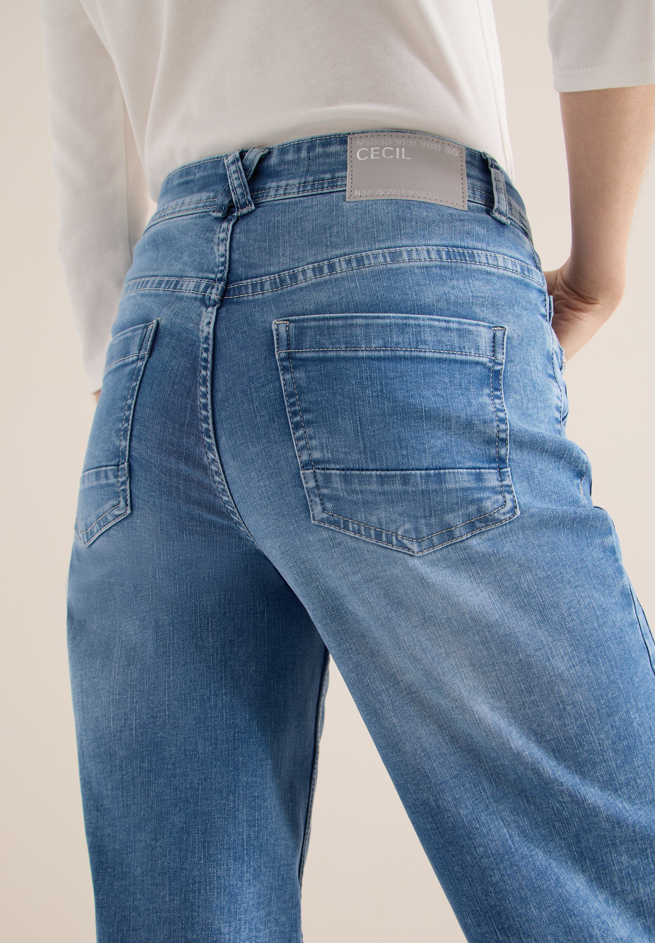 Thumbnail - Cecil Weite Jeans "Style Toronto" oben Slim Fit, mit Stretch