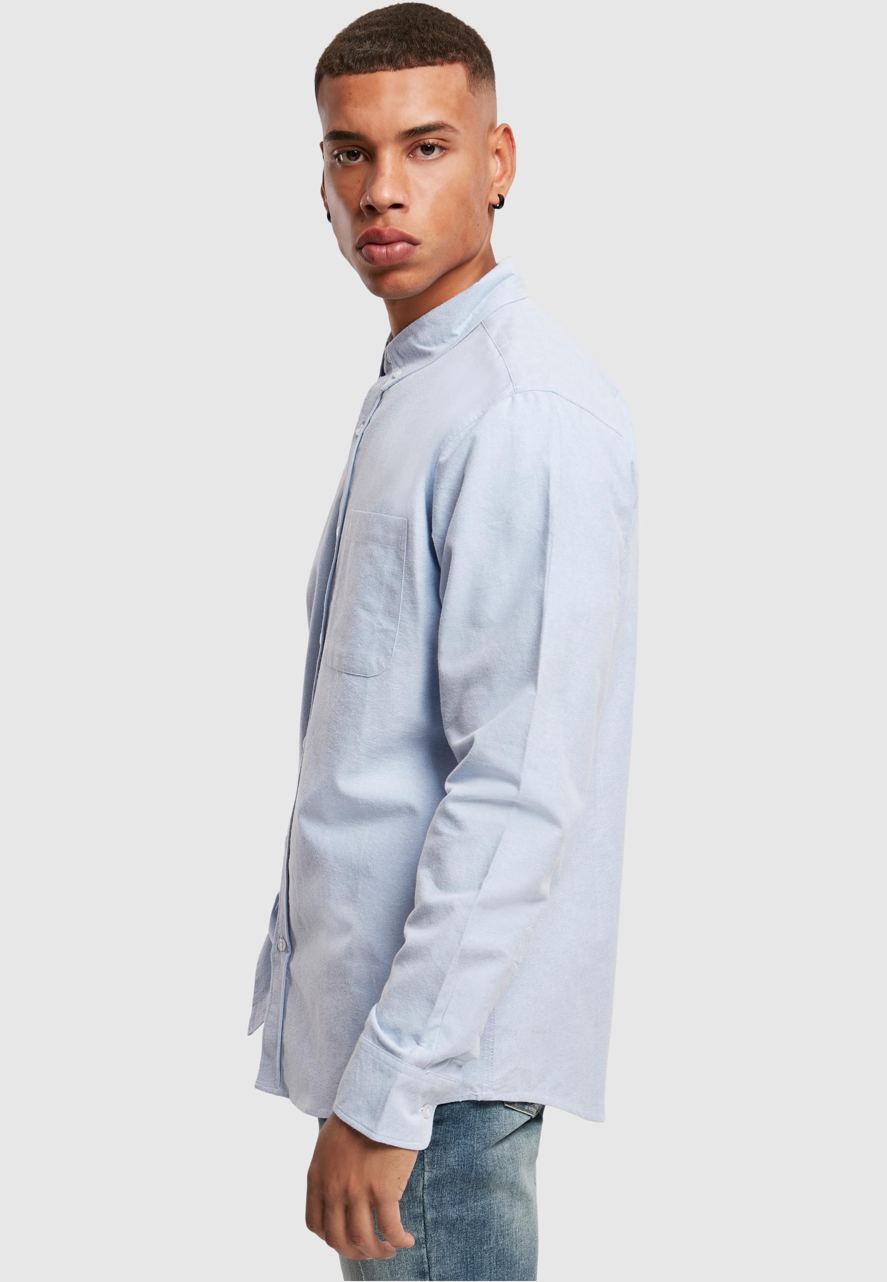 URBAN CLASSICS Karohemd »Urban Classics Herren Basic Oxford Shirt«, (1 tlg.)