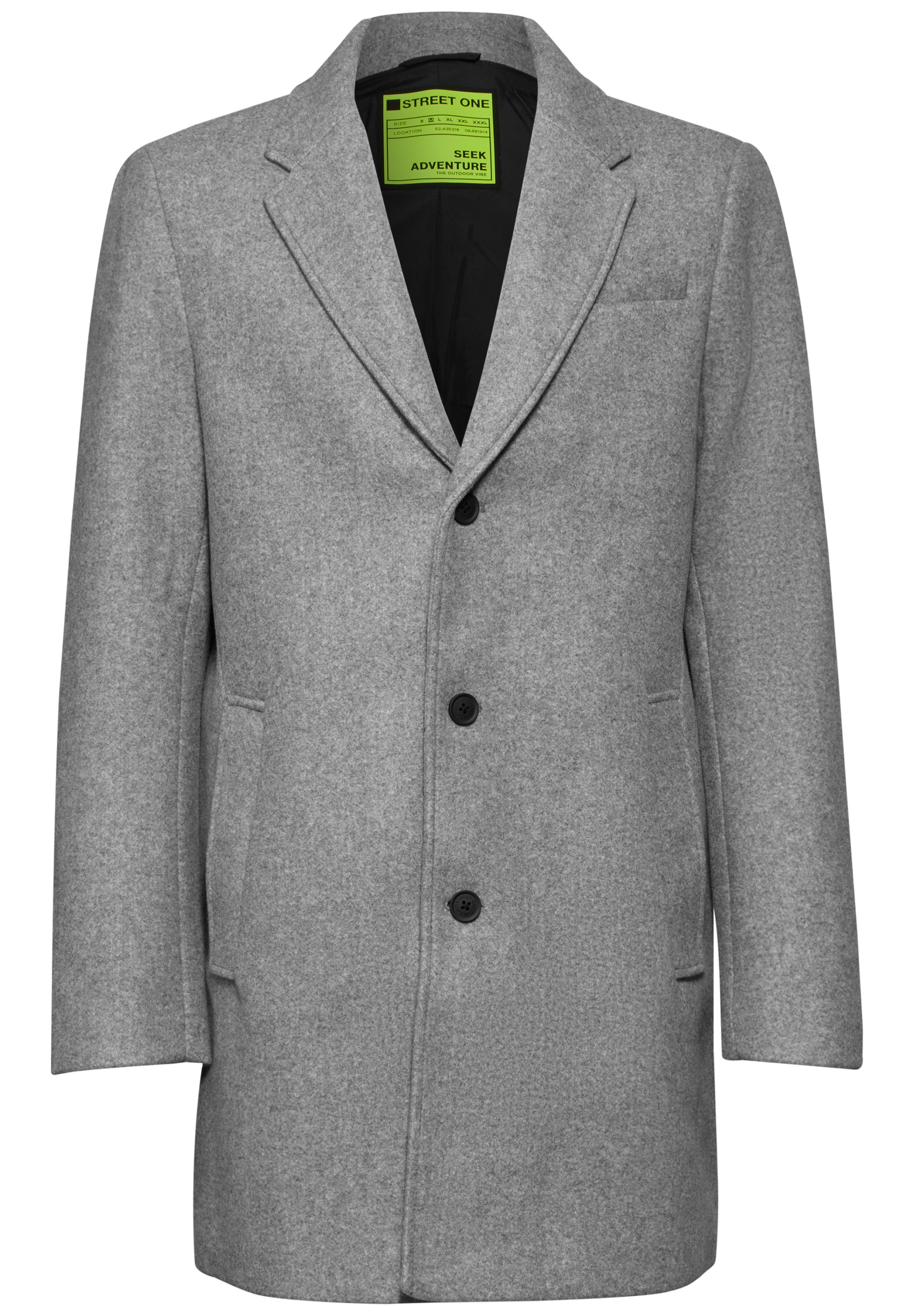 STREET ONE MEN Outdoorjacke, ohne Kapuze, mit Knopfleiste