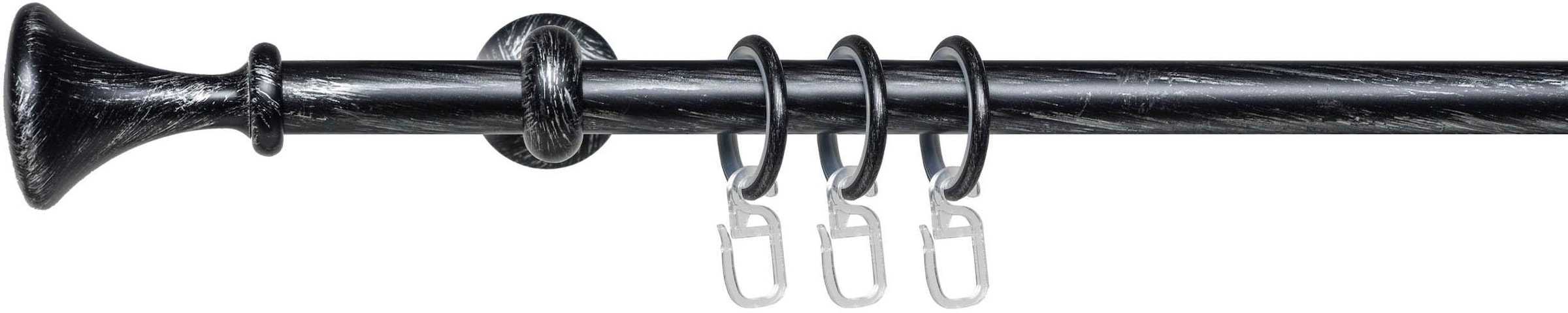 Liedeco Gardinenstange "Esp Kegel" Ø 16 mm 1 läufig-läufig Fixmaß 1-läufig günstig online kaufen