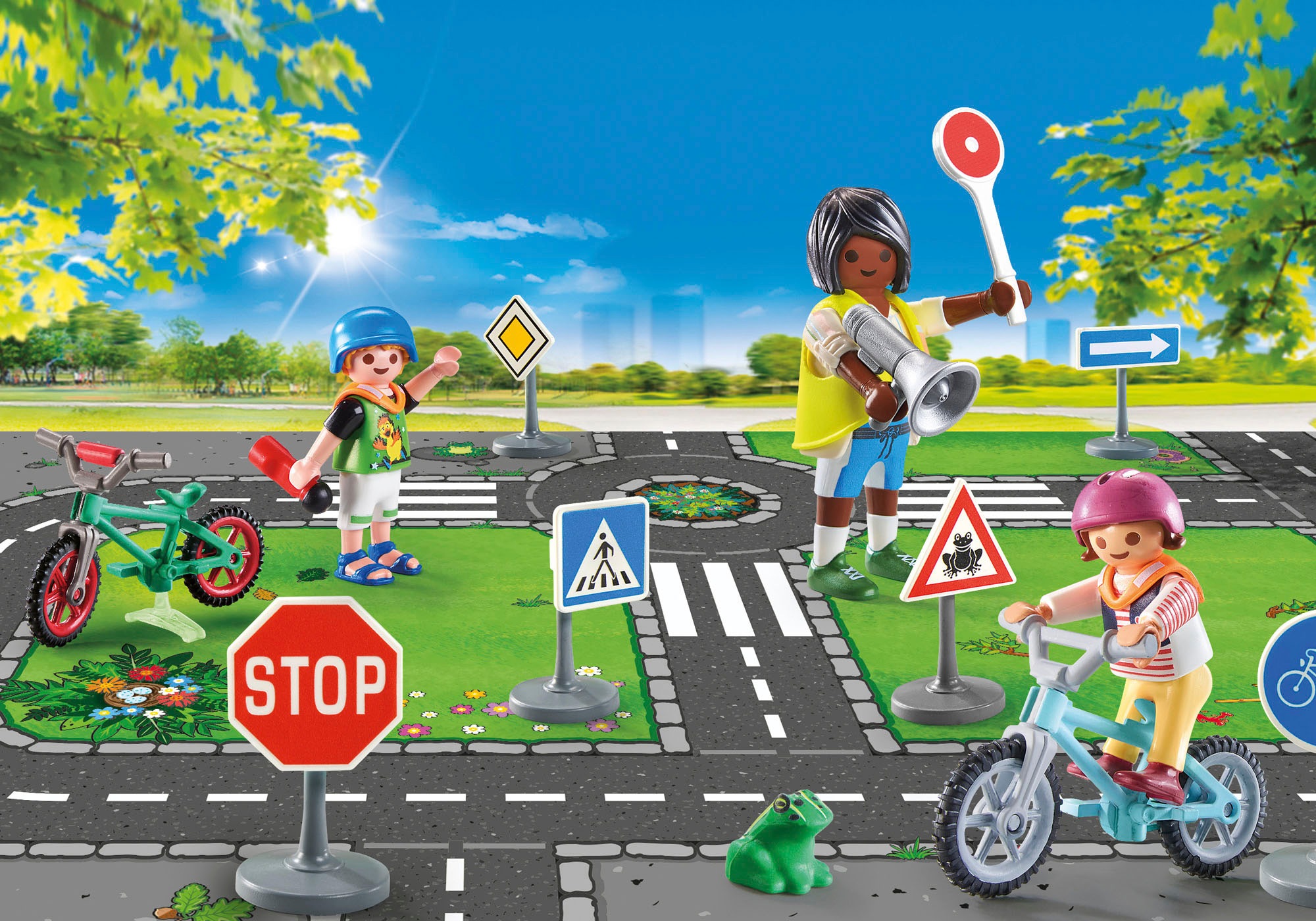 Playmobil® Konstruktions-Spielset »Fahrradparcours (71332), My City Life«, (34 St.), Made in Europe