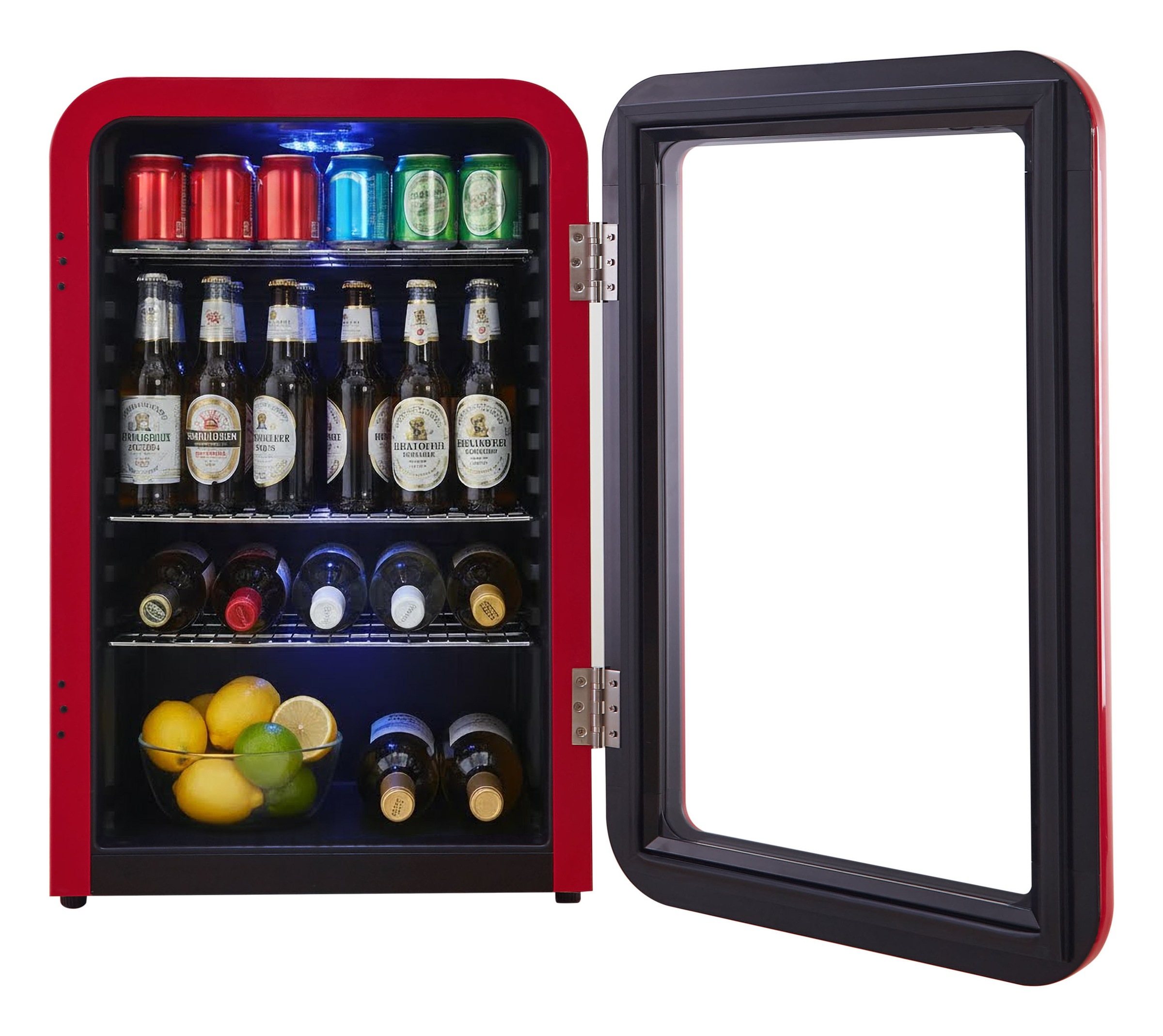 Hanseatic Getränkekühlschrank »HBC115ERRH red« 83,5 cm hoch 55 cm breit