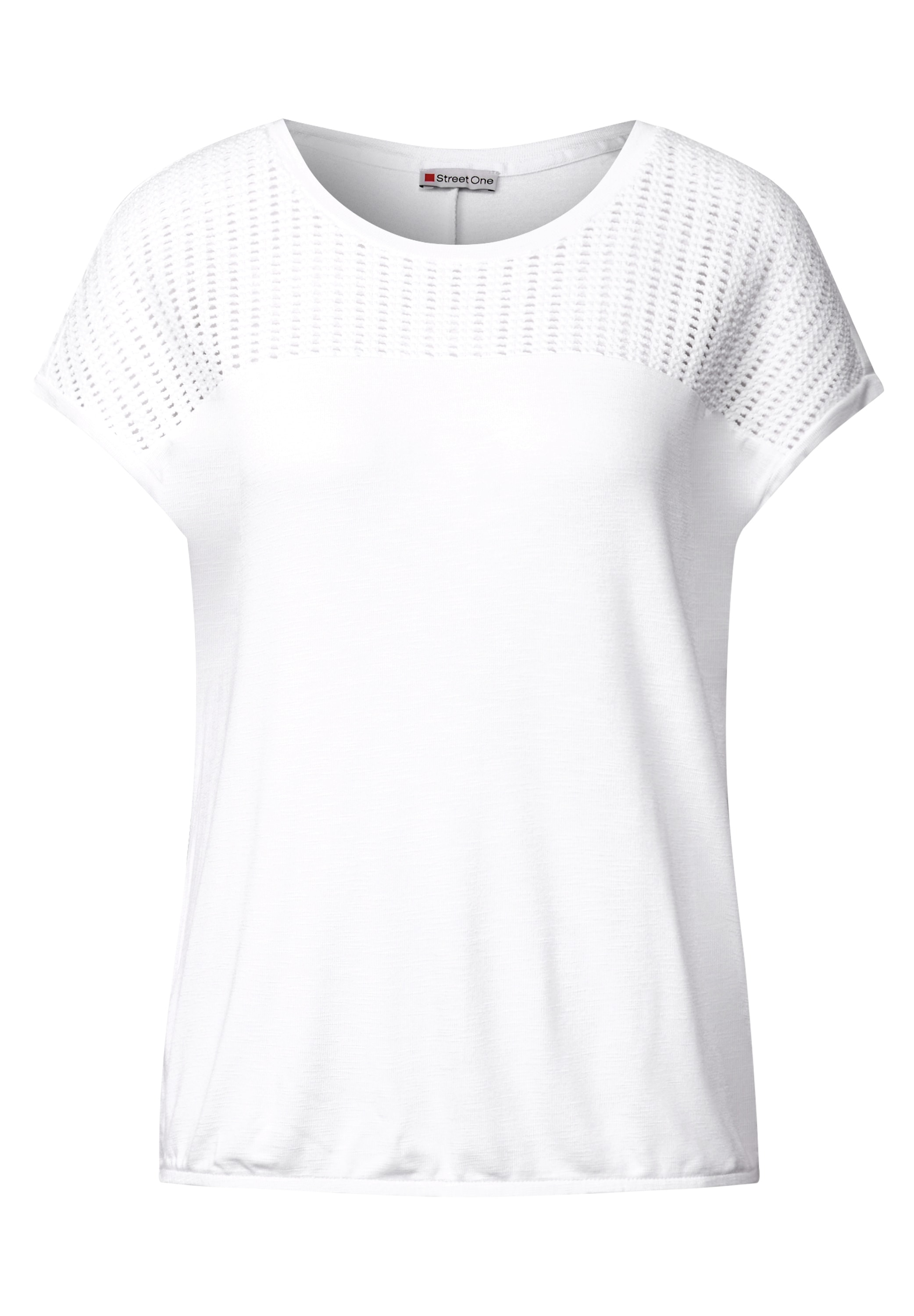 STREET ONE T-Shirt, aus elastischem Materialmix