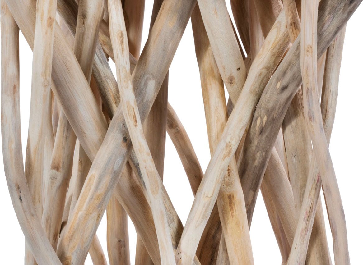 Kayoom Beistelltisch »Radix 225, hochwertiges Teakholz, Natur-Design«, (1 St.), Hochwertiges Teakholz, stabile Bauweise, detailreiche Handarbeit