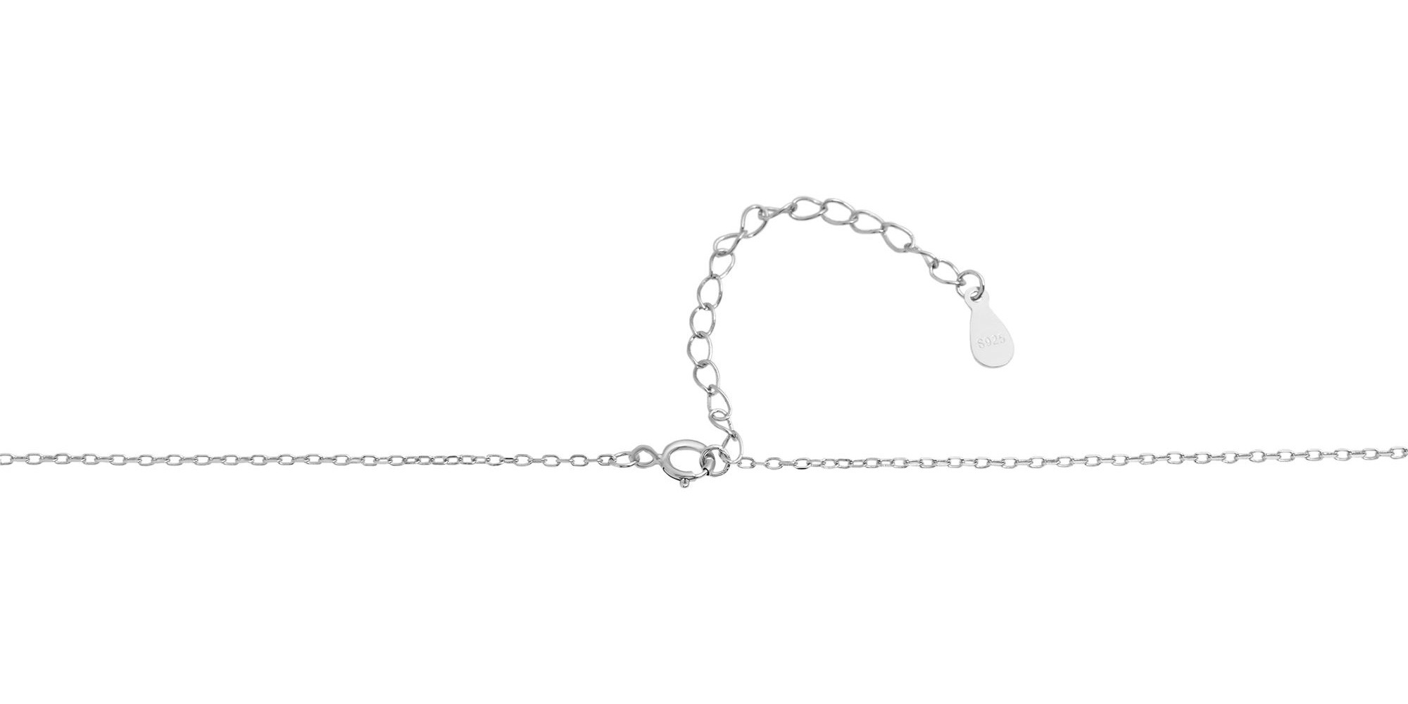 Adelia´s Kette ohne Anhänger »Halskette aus 925 Silber mit Zirkonia 43+5« Geschenkidee: zeitlos und vielseitig