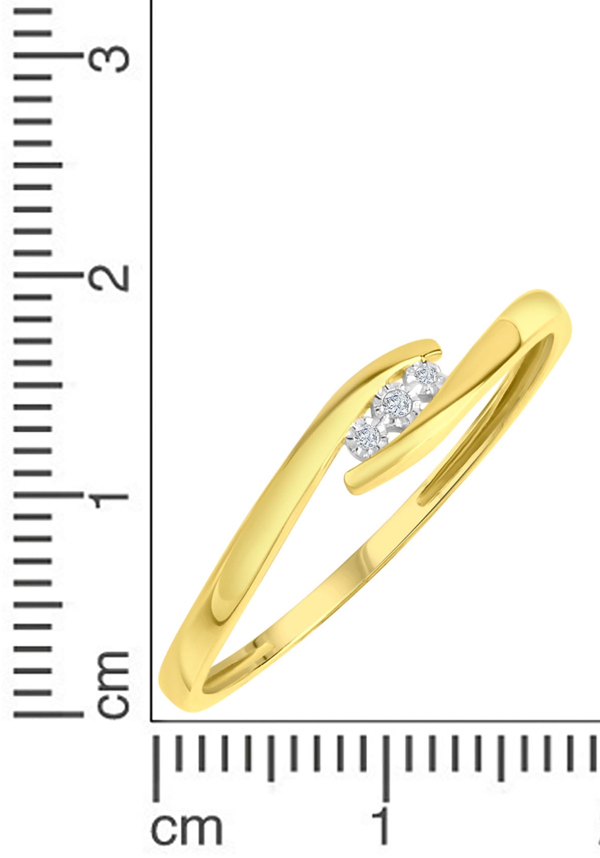 Firetti Goldring »Schmuck Geschenk Gold 375 Damenring Goldring«, mit Diamanten
