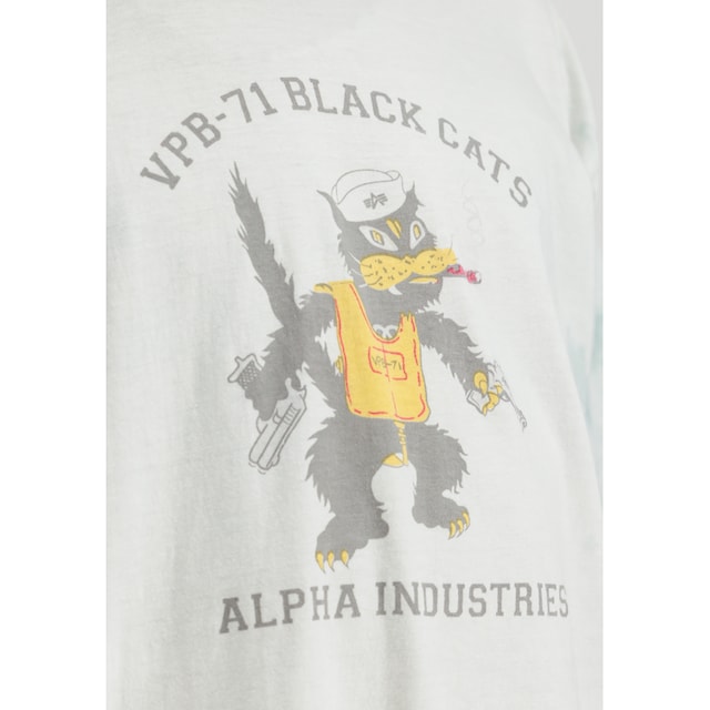 Alpha Industries T-Shirt »Alpha Industries Men - T-Shirts Black Cats T« ▷  kaufen | BAUR