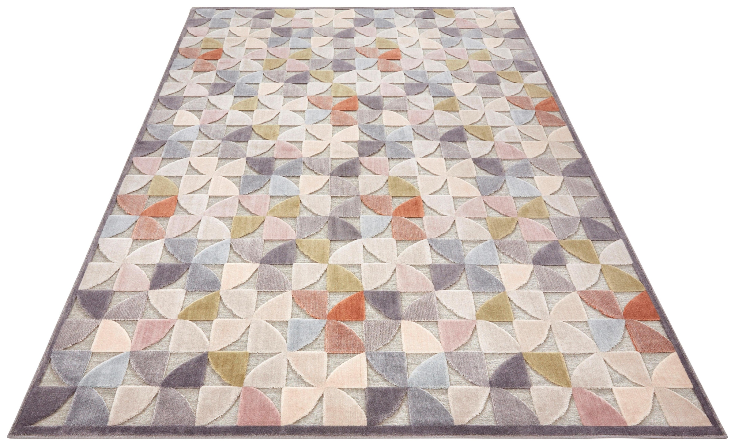ELLE DECORATION Teppich »Ailette«, rechteckig, 8 mm Höhe, Kurzflor, Velour,... kaufen