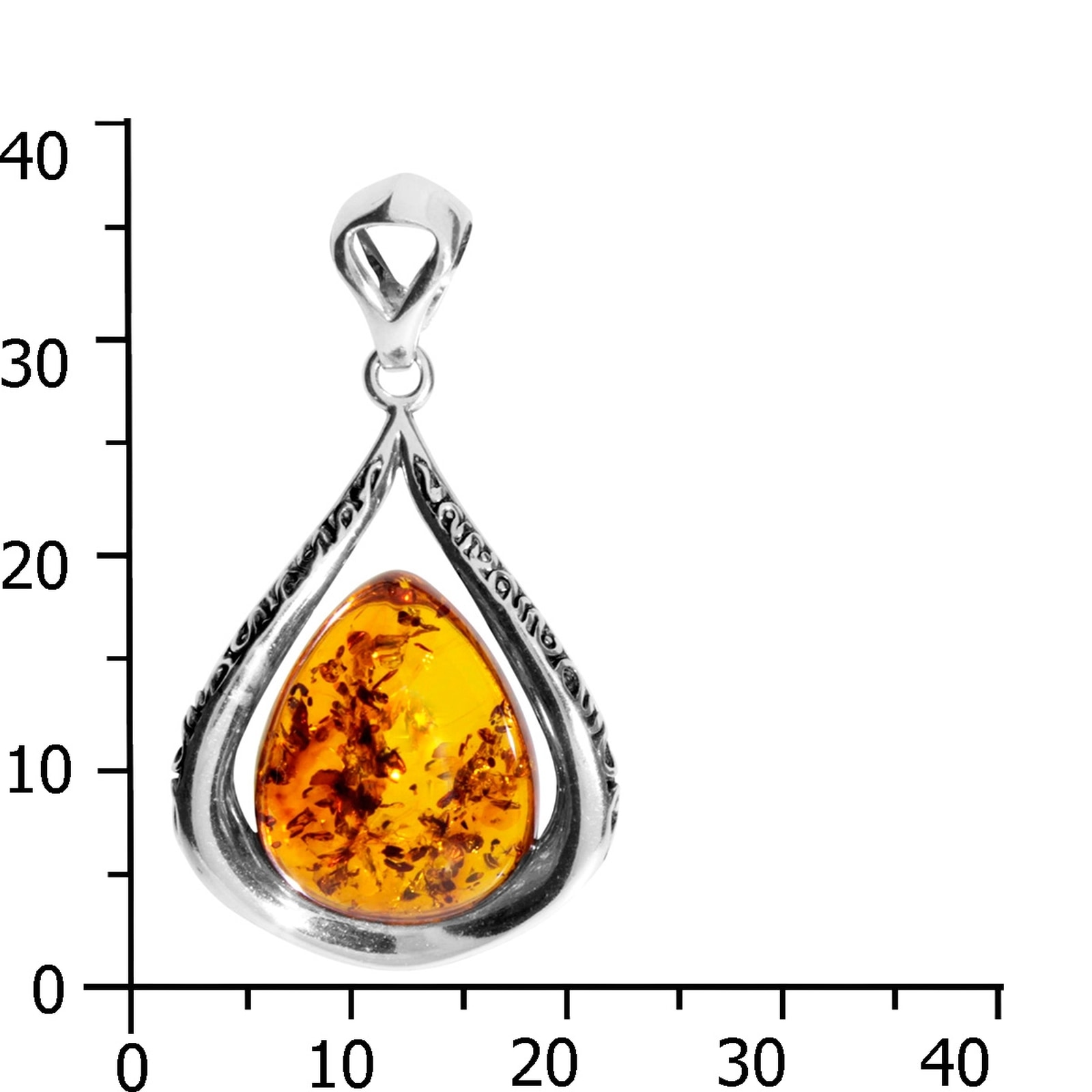 OSTSEE-SCHMUCK Kettenanhänger »- Nicoletta - Silber 925/000 - Bernstein«