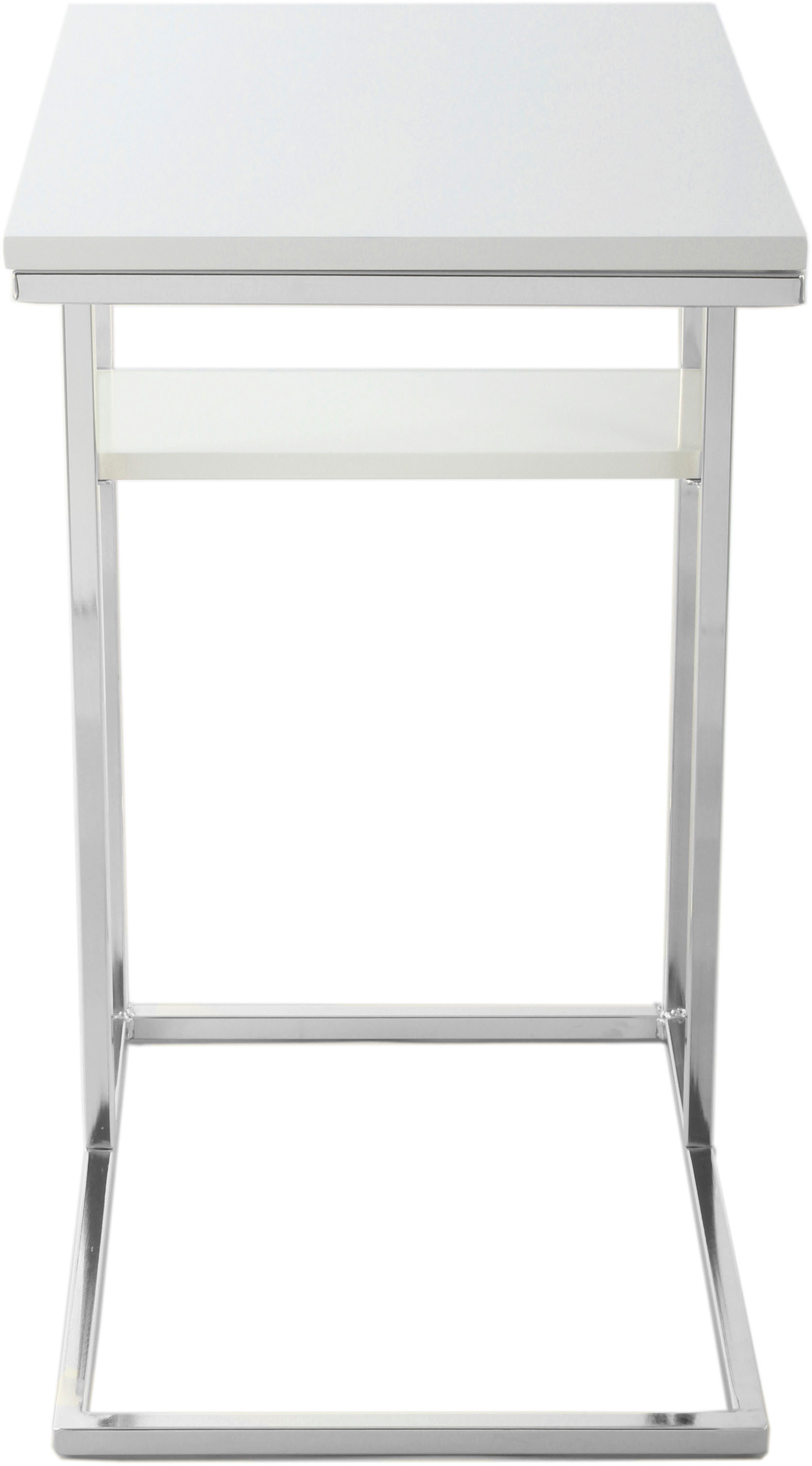 Kayoom Beistelltisch »Lucilla 225, Beistelltisch in eleganter Optik, in rechteckiger Form«, (1 St.), Modernes C-Form, dezentes Design, mit zusätzlicher Ablage