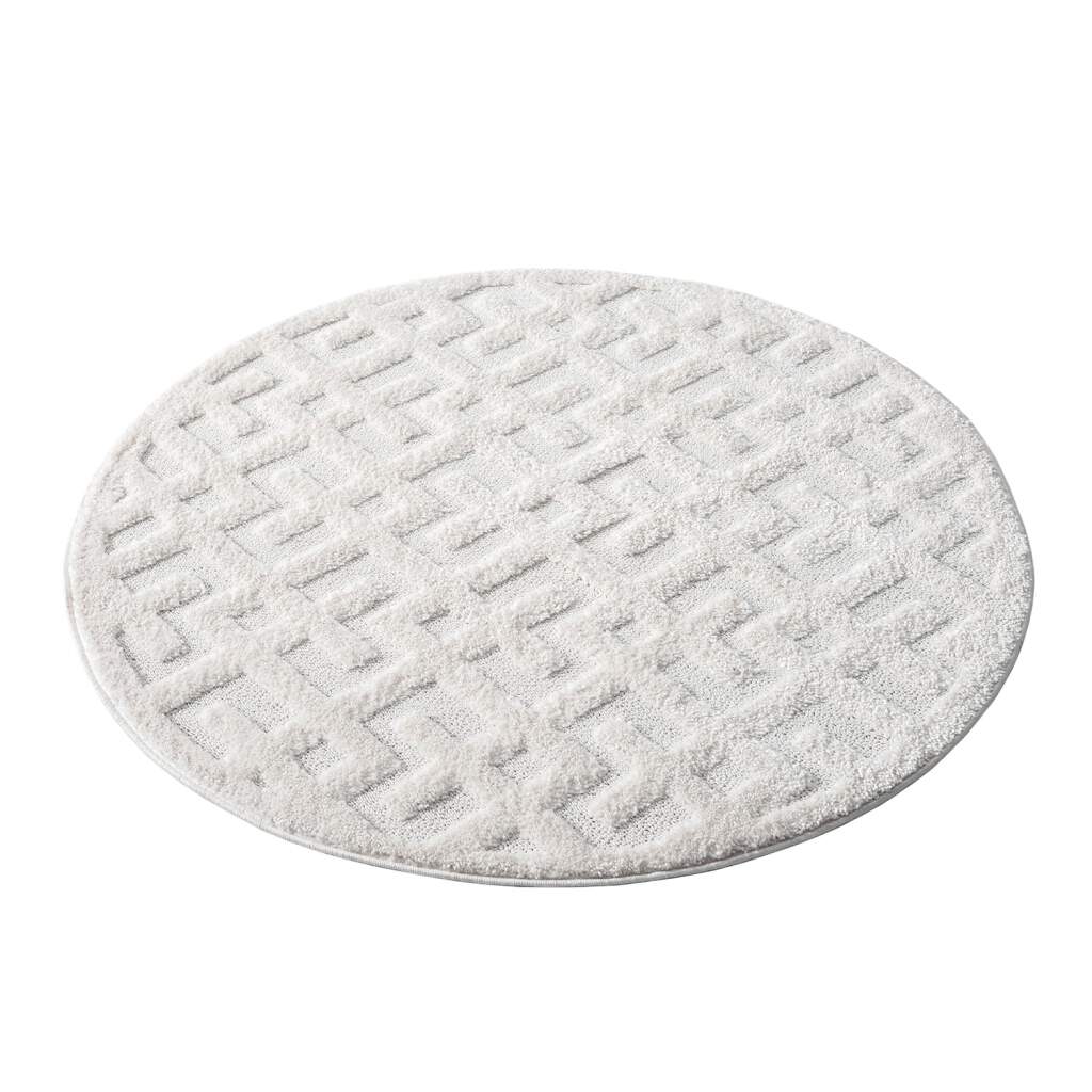 Thumbnail - Carpet City Hochflor-Teppich "FOCUS737" rund 20 mm Höhe Boho-Teppich, Hochtief-Muster/ 3D-Effekt, für Wohnzimmer, Schlaf...