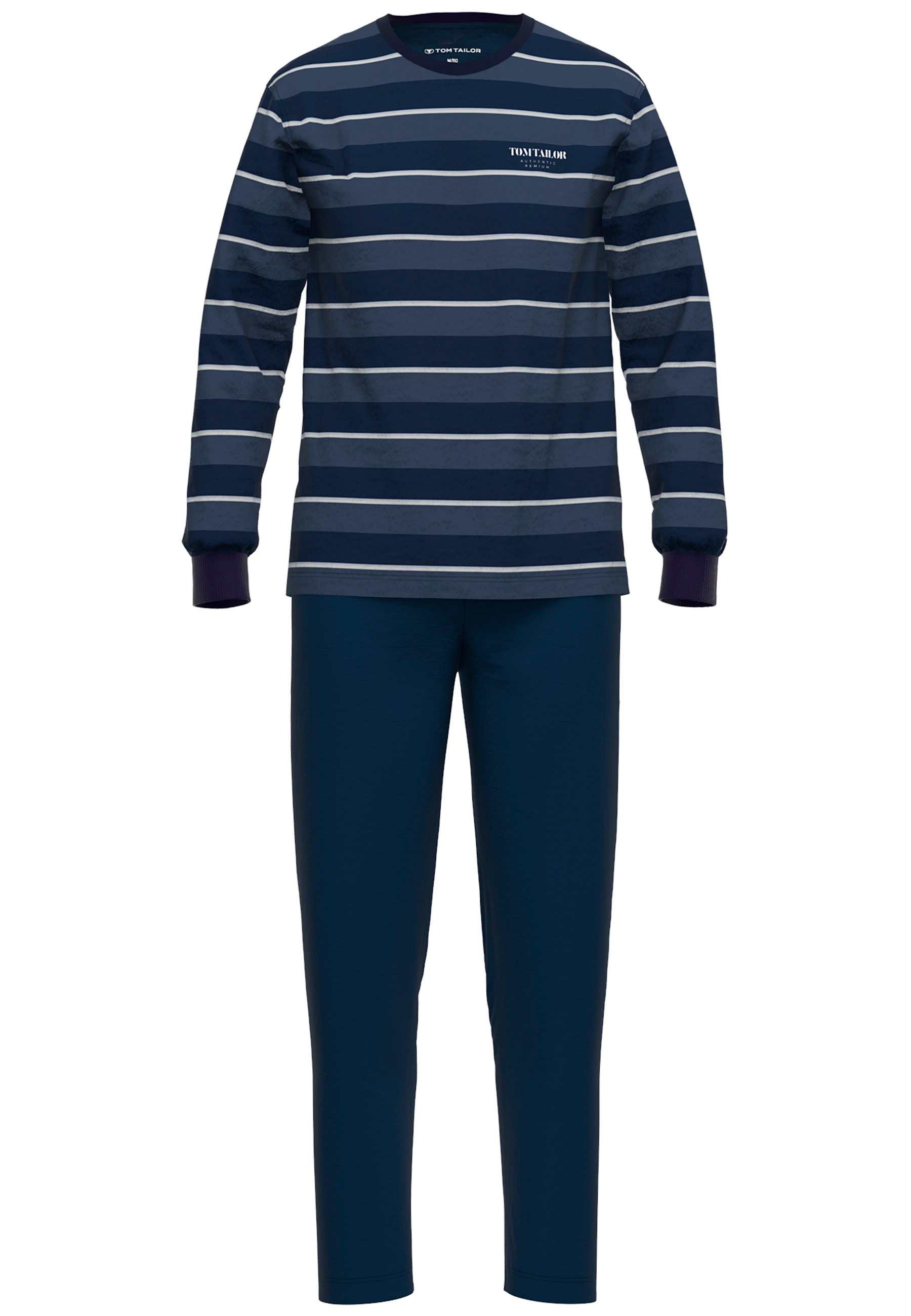 TOM TAILOR Schlafanzug "Rhodos" 2 tlg. Langarm, Rundhalsausschnitt, gestrei günstig online kaufen