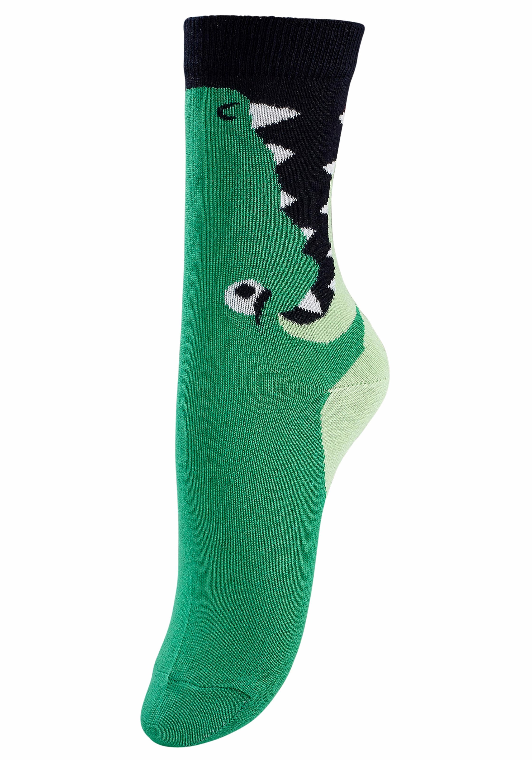 Socken, (Packung, 5 Paar), mit Tiermotiven