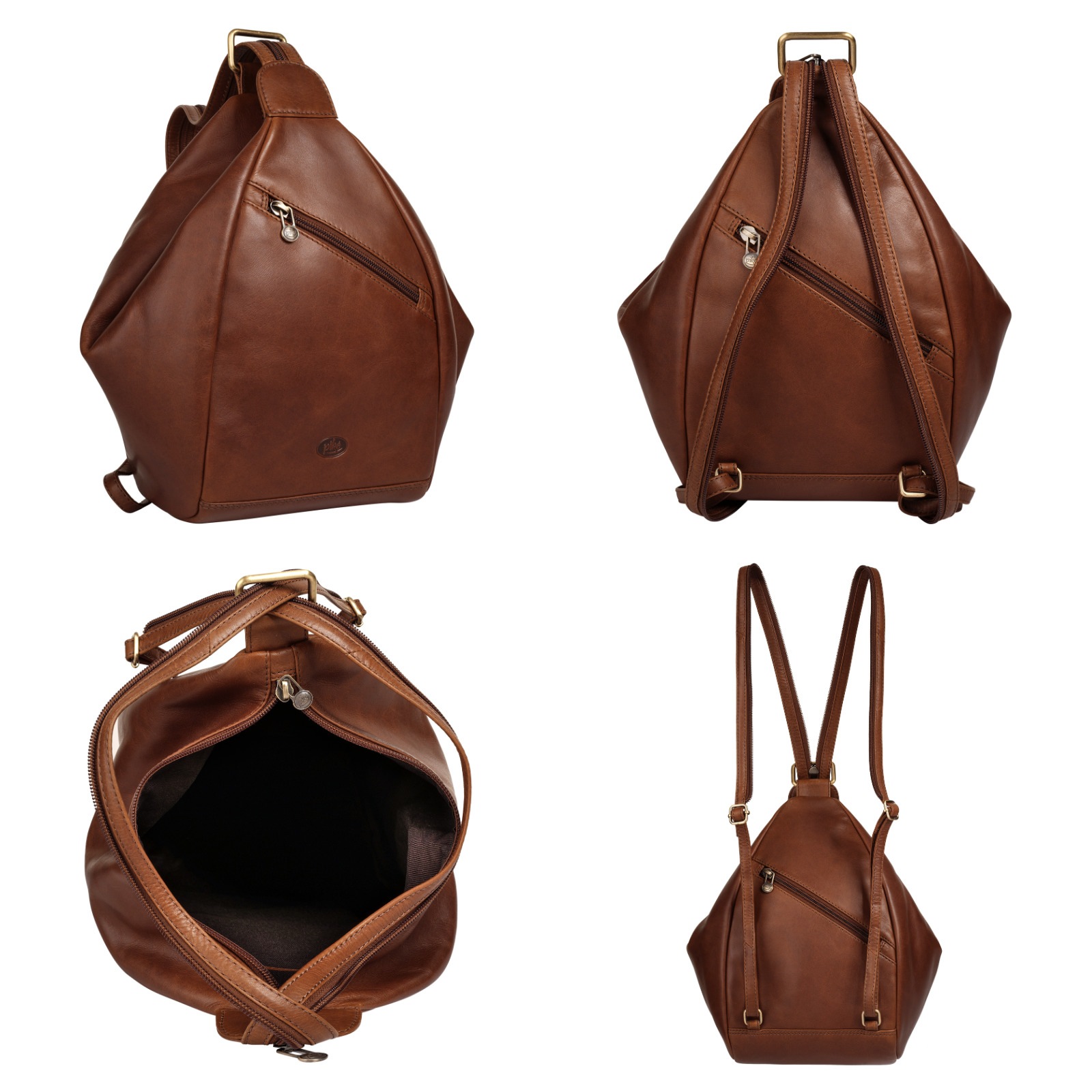 Piké Cityrucksack, echt Leder
