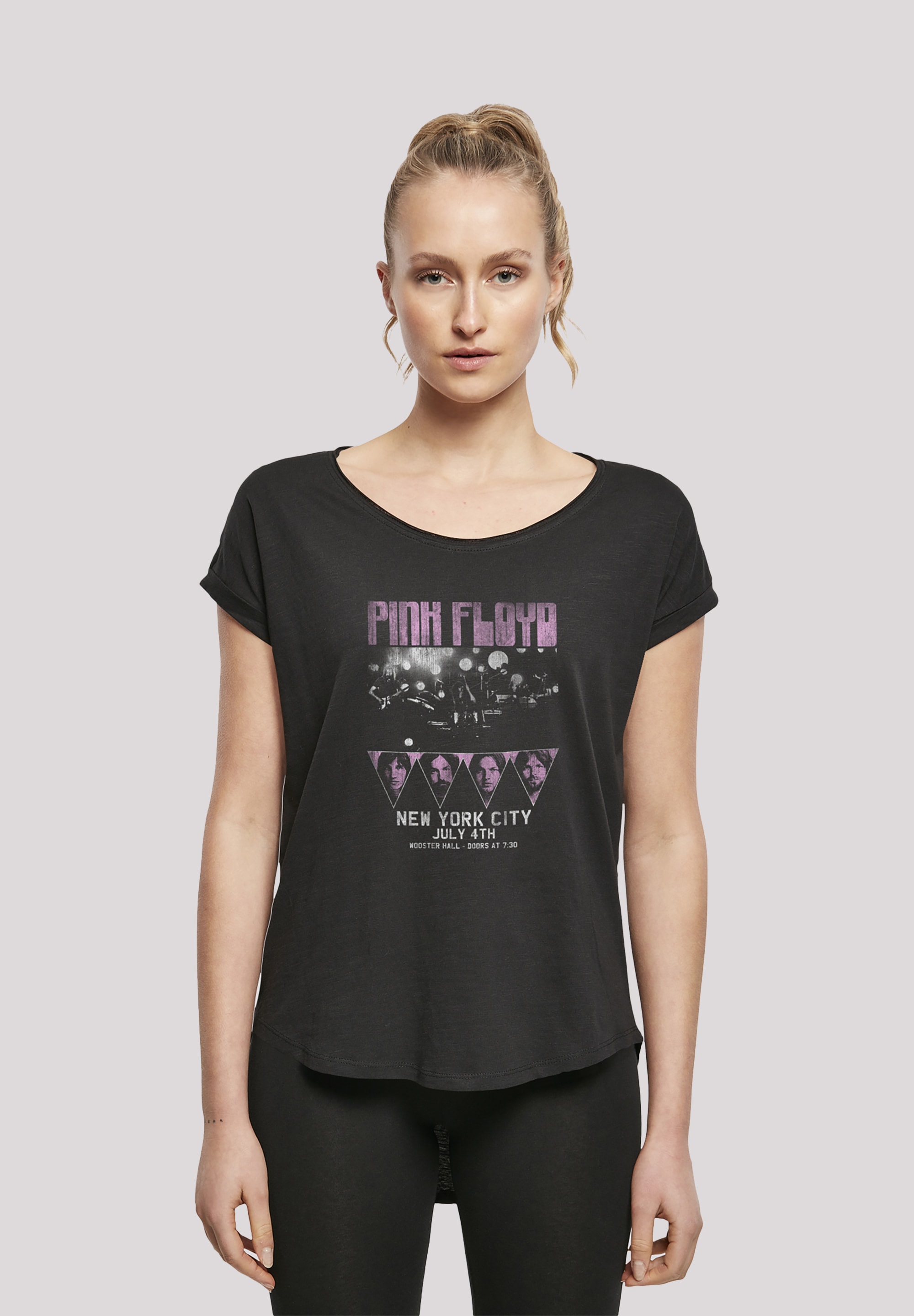 T-Shirt »Pink Floyd Tour NYC - Premium Rock Metal Musik Fan Merch«, Damen,Premium...