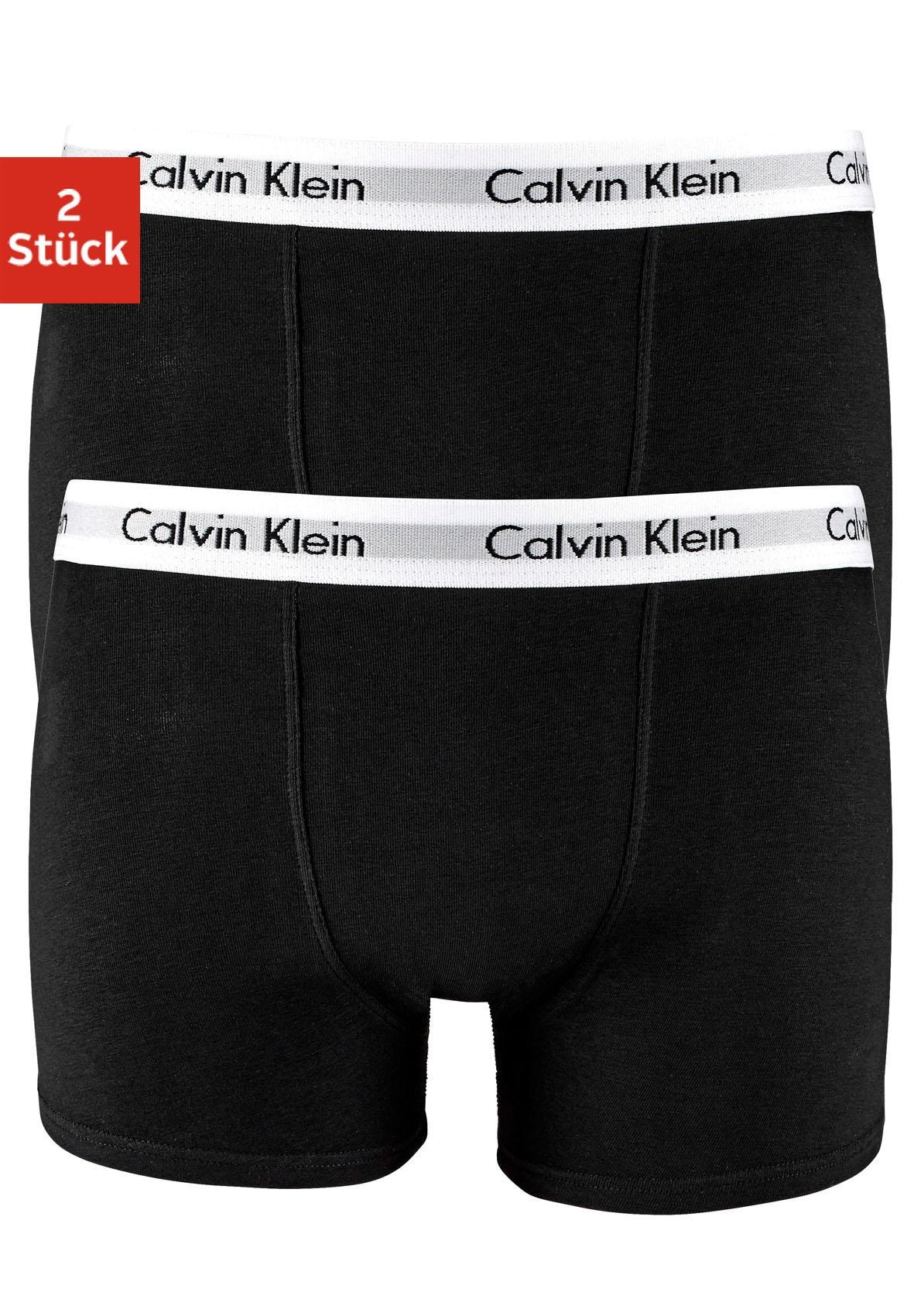 Calvin Klein Underwear Webboxer, (Packung, 2 St.), Kinder Kids Junior MiniMe,mit CK Logo auf dem Bund