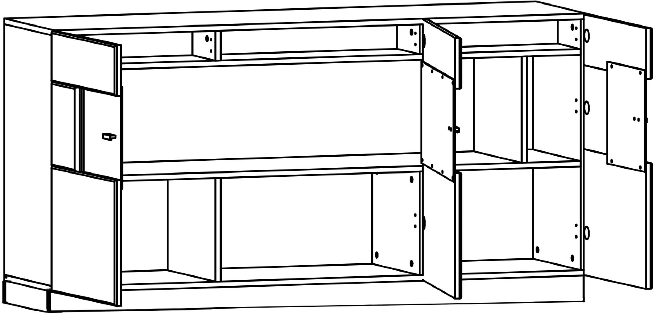 INOSIGN Sideboard »NATA«, Breite ca. 160 cm