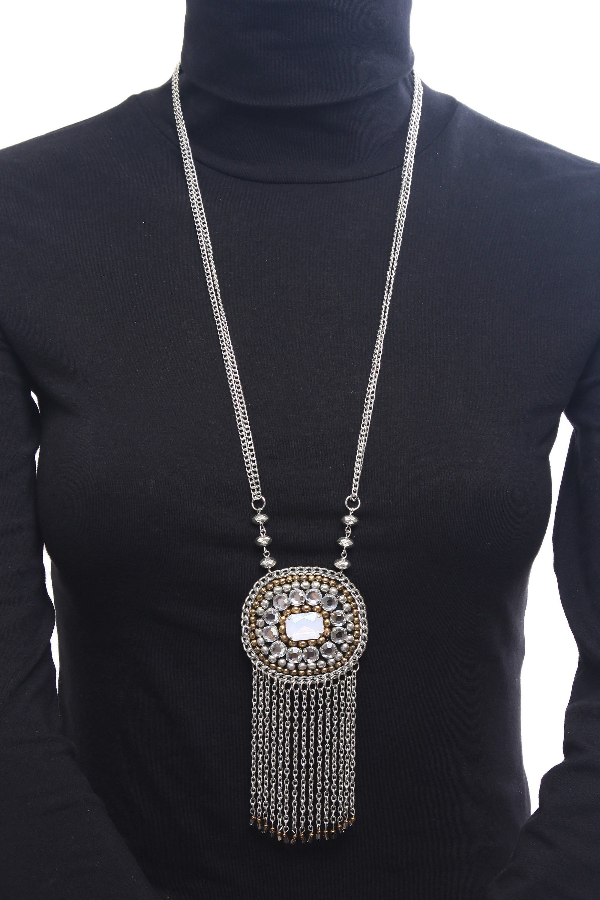 COLLEZIONE ALESSANDRO Lange Kette »Sandra«, Kette mit modischem Anhänger