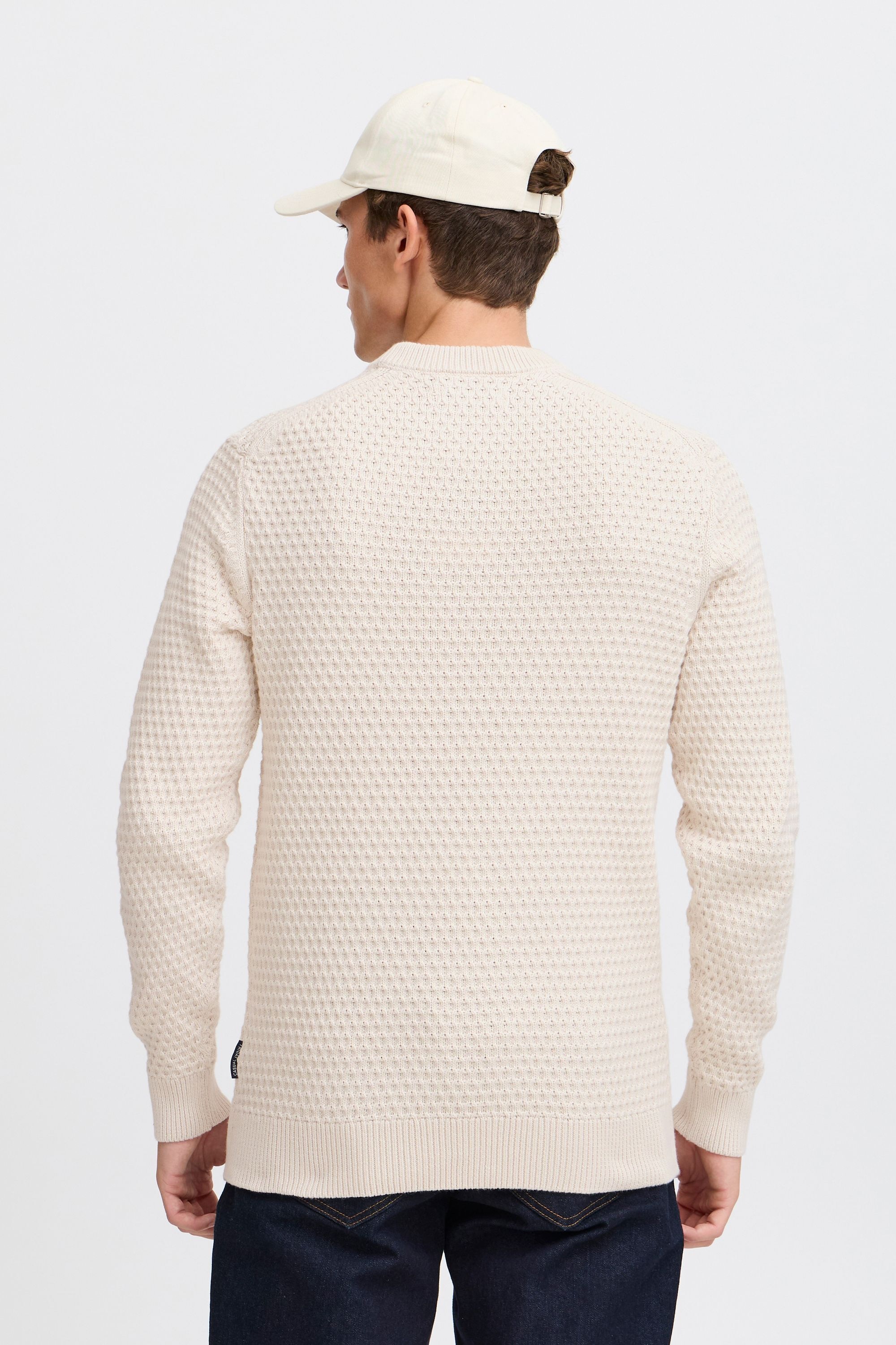 Casual Friday Strickfleece-Pullover »Strickpullover CFKARL structured crew neck knit«