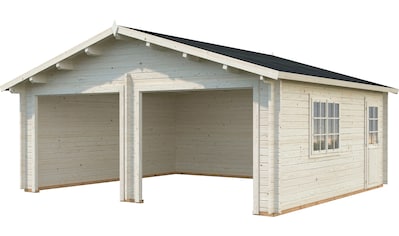 Garage »Roger«, BxTxH: 629x565x310 cm, ohne Tor, naturbelassen