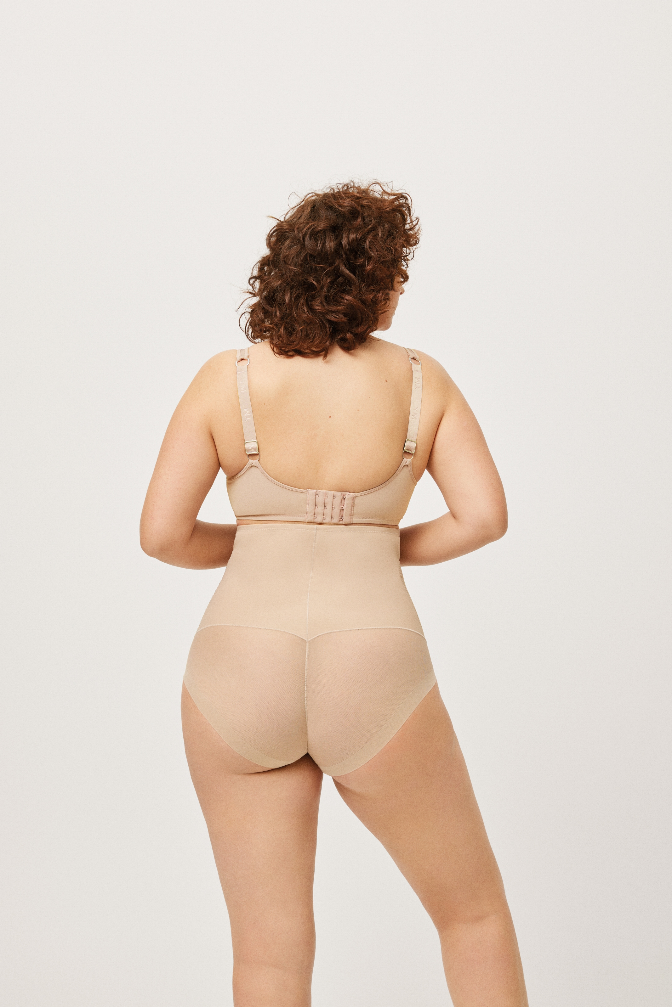 YSABEL MORA High-Waist-Panty, (2er Pack), hoch geschnitten, elastisch, starker Shape-Effekt, Tüll