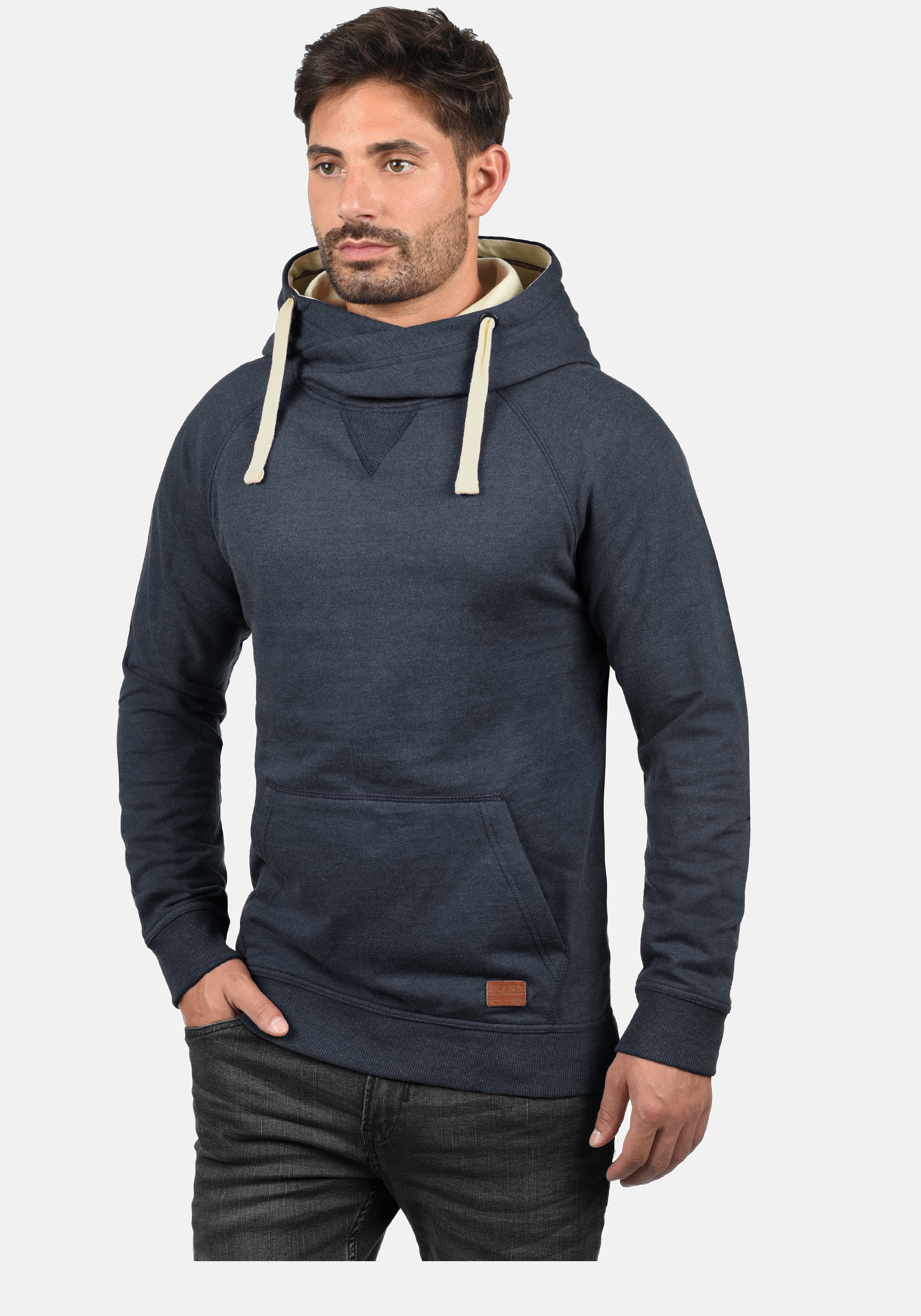 Blend Kapuzenpullover "BHSales", Kapuzensweatshirt mit Cross-Over Kragen günstig online kaufen