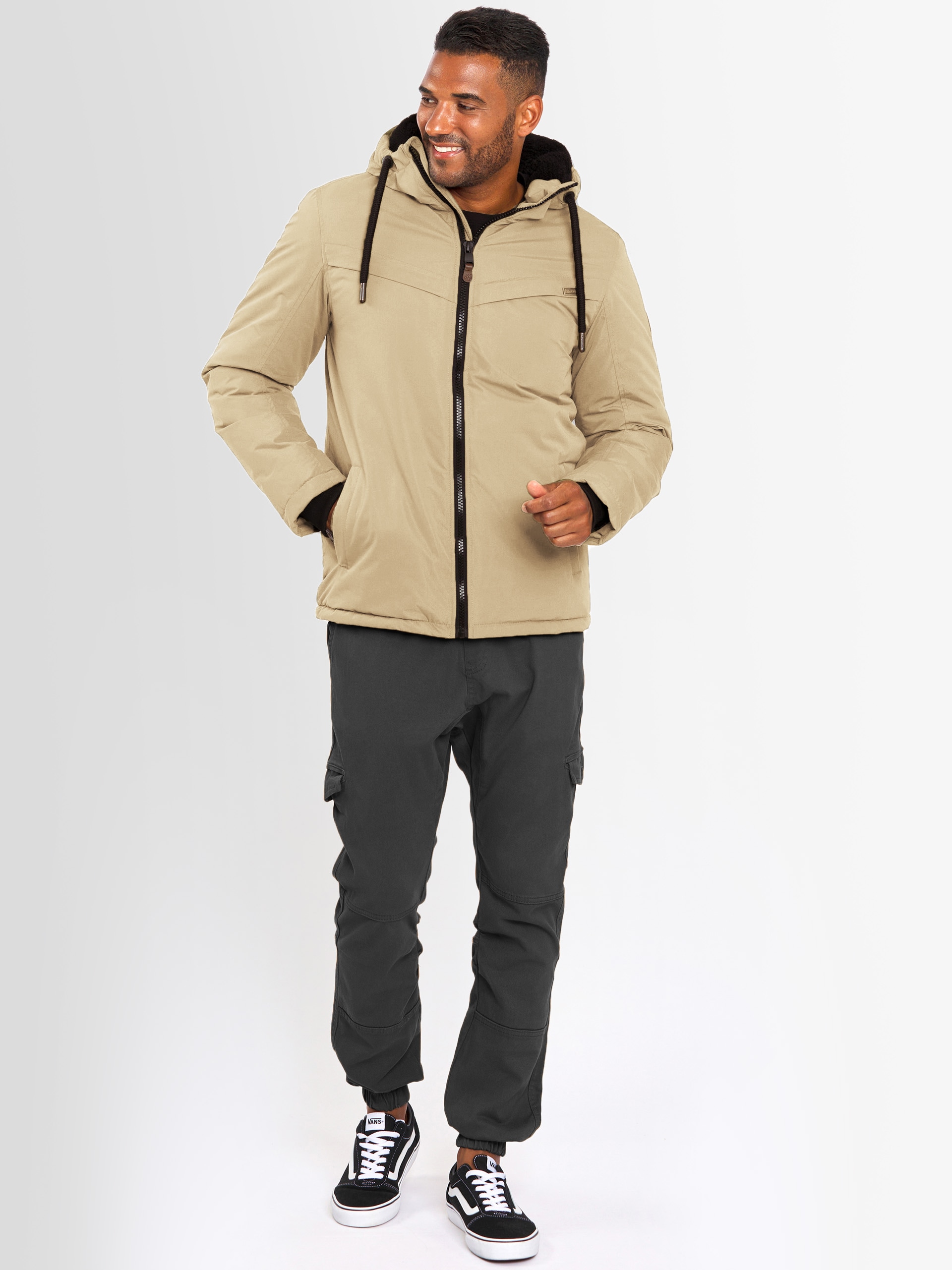 Alessandro Salvarini Winterjacke »ASLighty«, innen komplett mit warmem Teddyfell