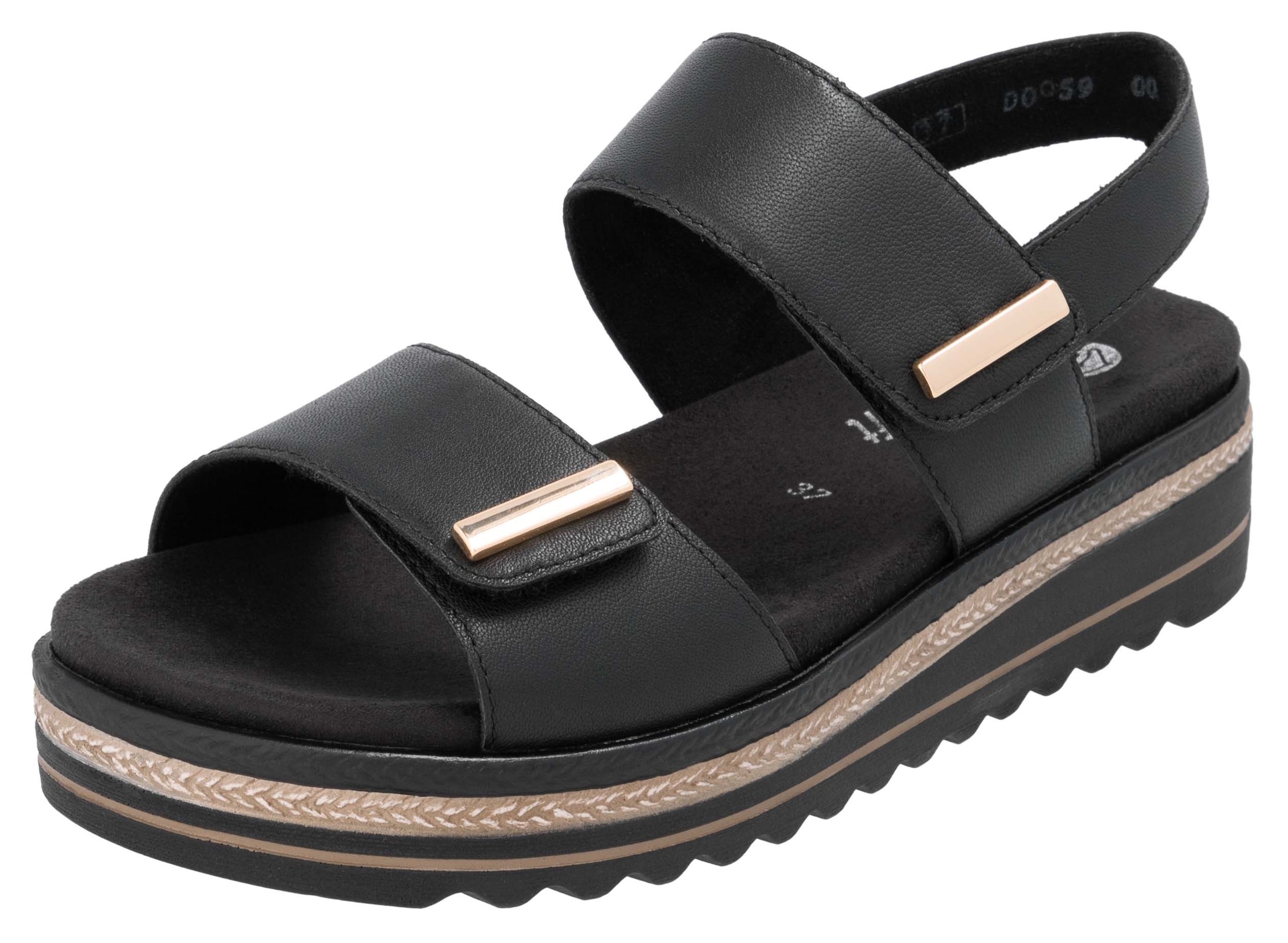 Remonte Riemchensandale, Bequemschuh mit Schmuckelementen