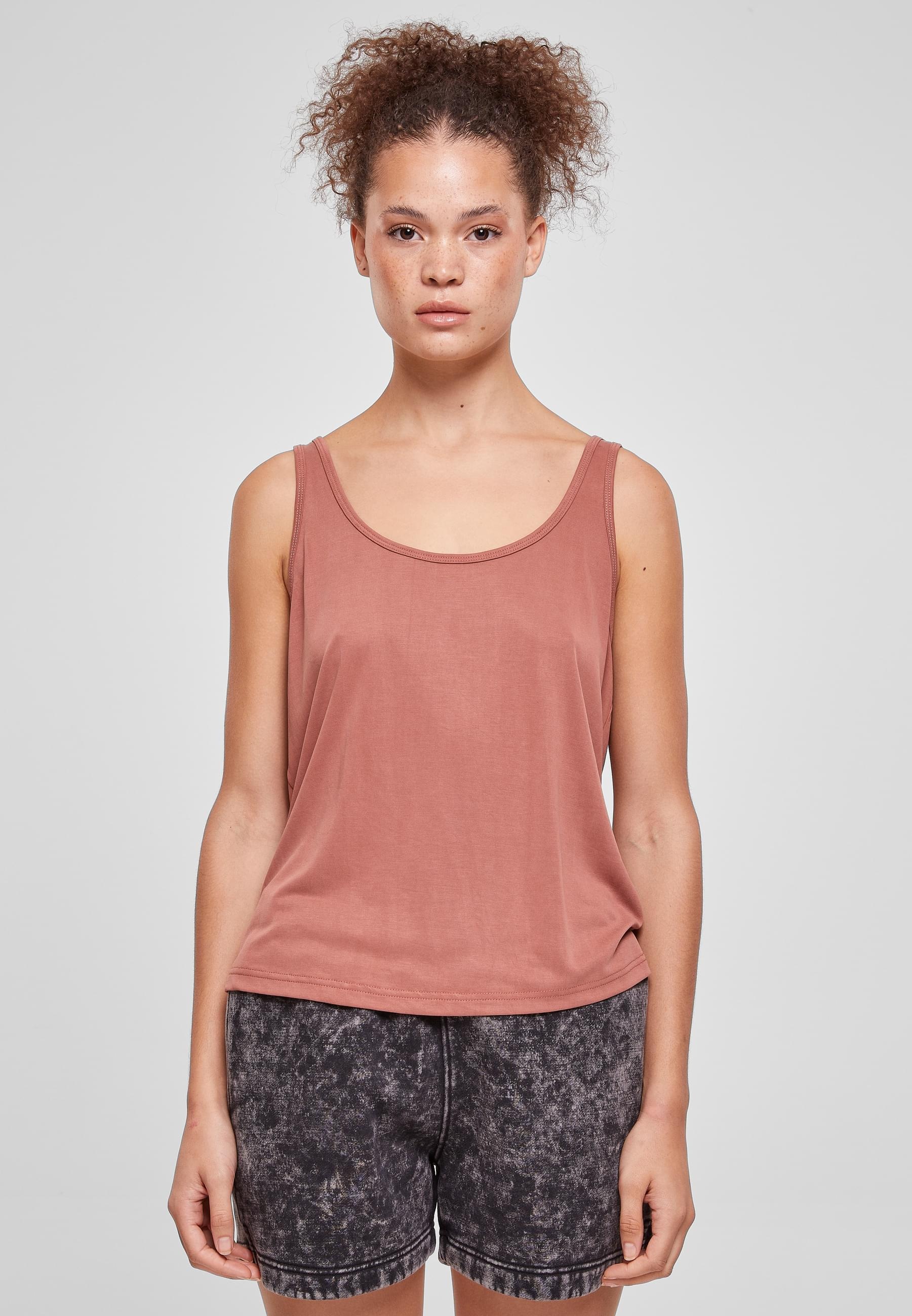 URBAN CLASSICS Muskelshirt »Urban Classics Damen Ladies Modal Loose Top«, (1 tlg.)