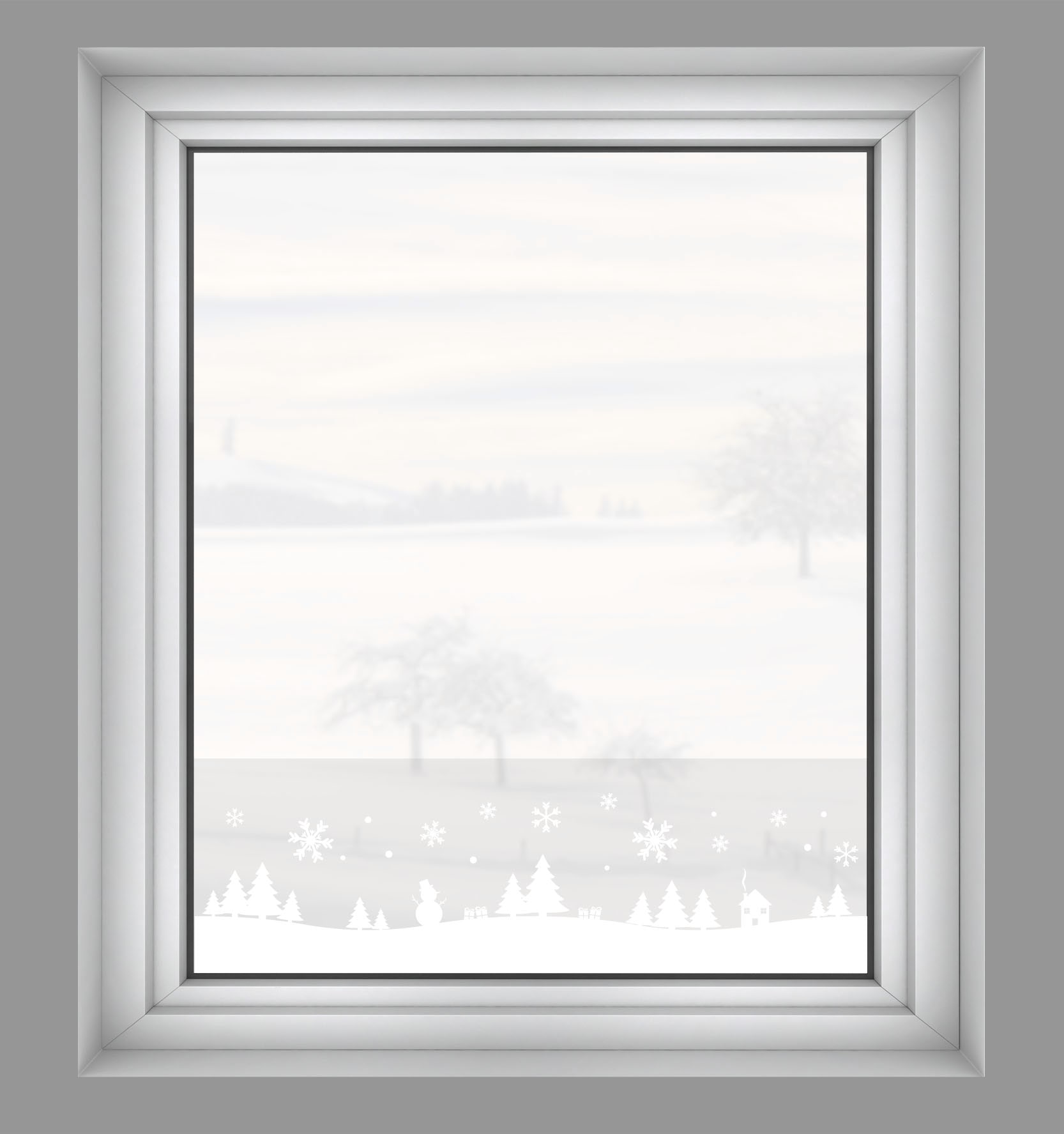 GARDINIA Fensterfolie "Statische Deko-Folie X-Mas Bäume halbtransparent 20 günstig online kaufen