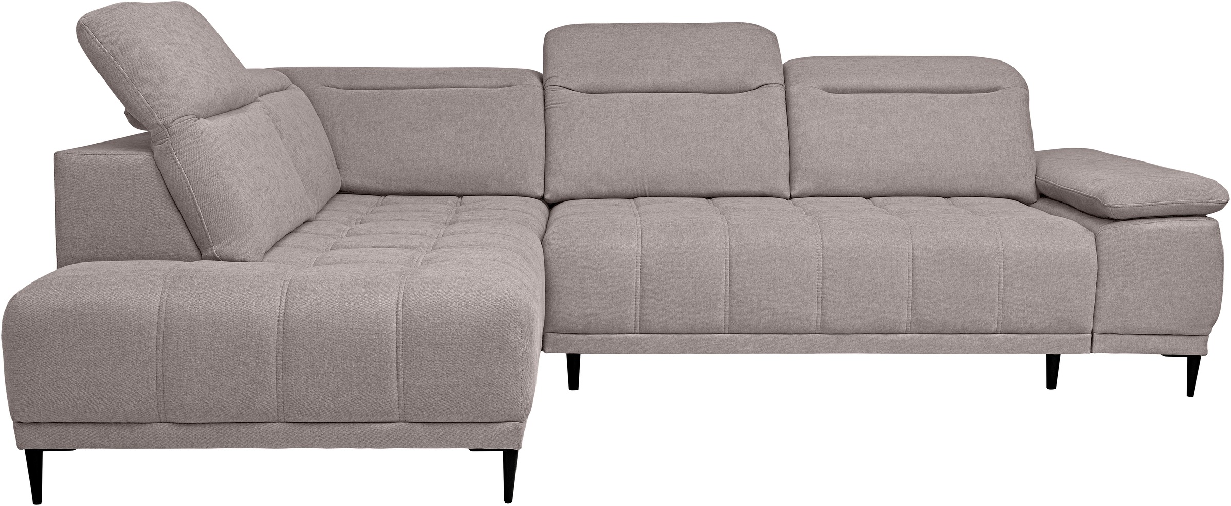 WERK2 Ecksofa "Focus-L, elektrisch erweiterbare Sitztiefe um ca. 30 cm, L-F günstig online kaufen