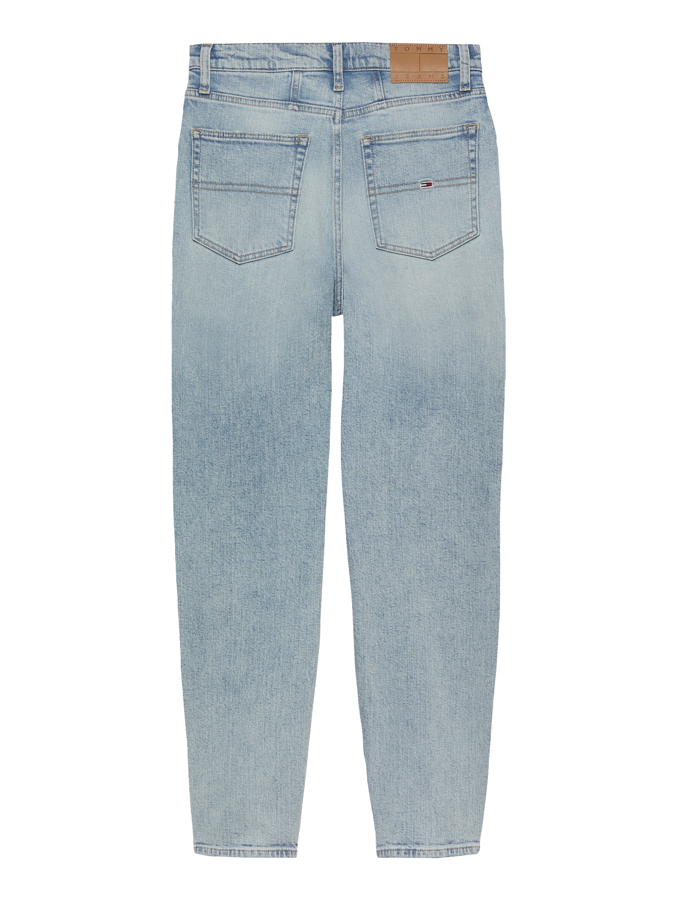 Tommy Jeans Mom-Jeans »MOM JEAN UH TPR«, mit Logo-Stickereien, in knöchelfreier Länge